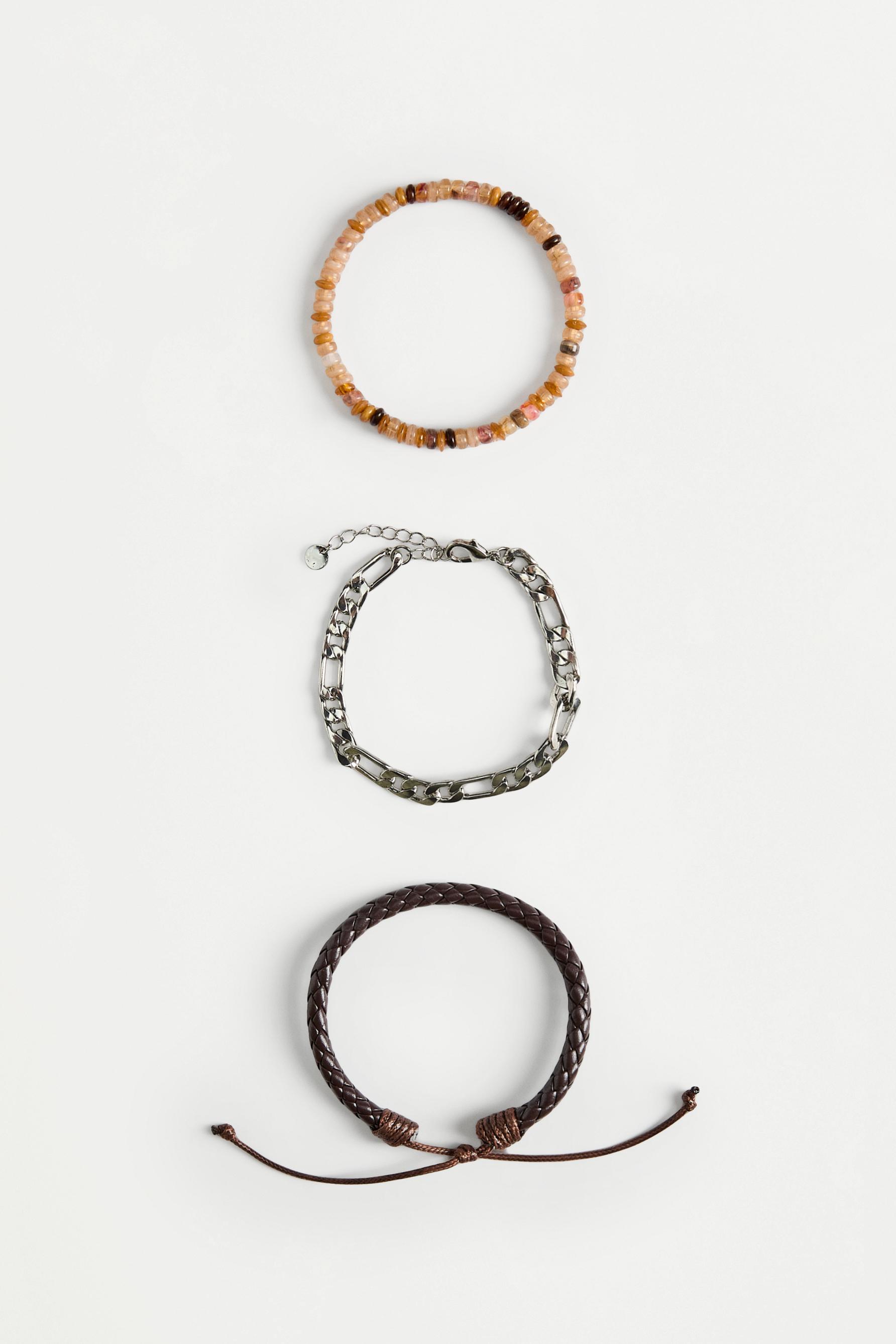 Assorted Bracelets (Pack of 3) — BROWN (alternate view)
