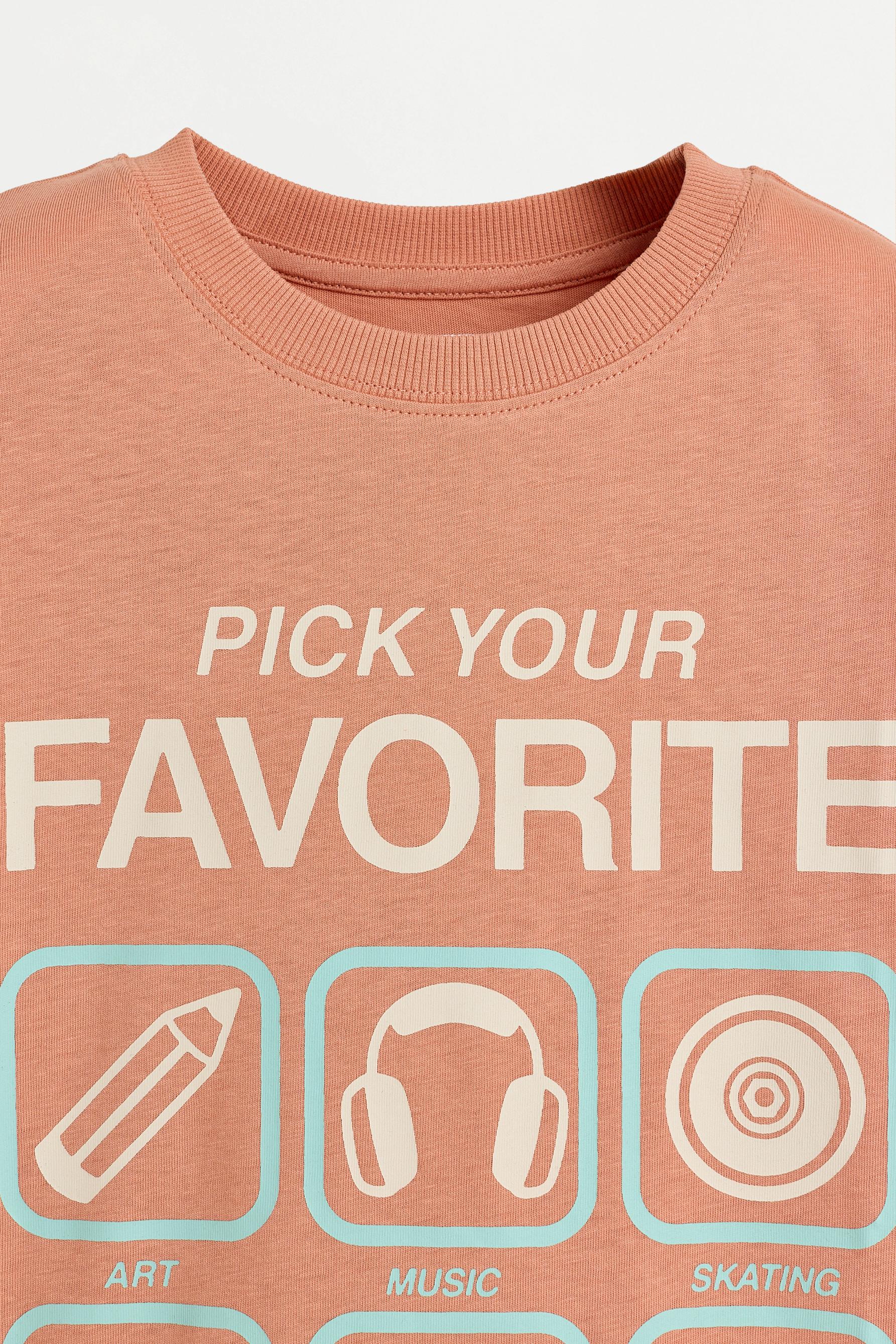 Printed T-shirt — BURNT ORANGE