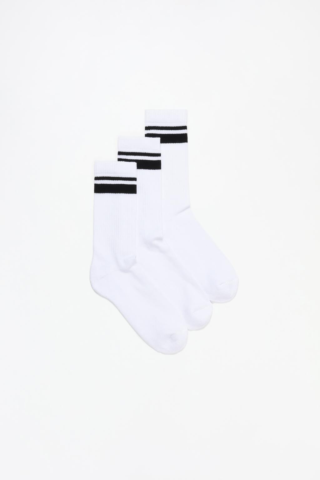 3-pack of ribbed long socks