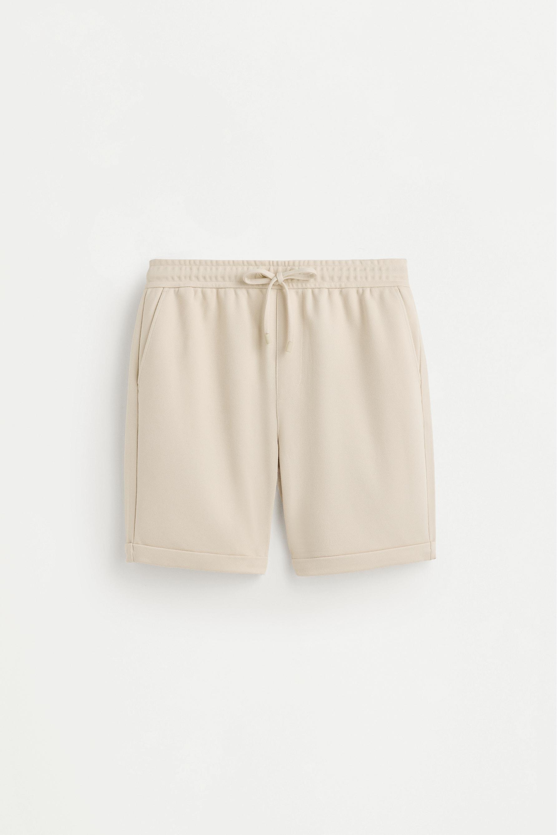 Piqué Bermuda shorts — OFF WHITE