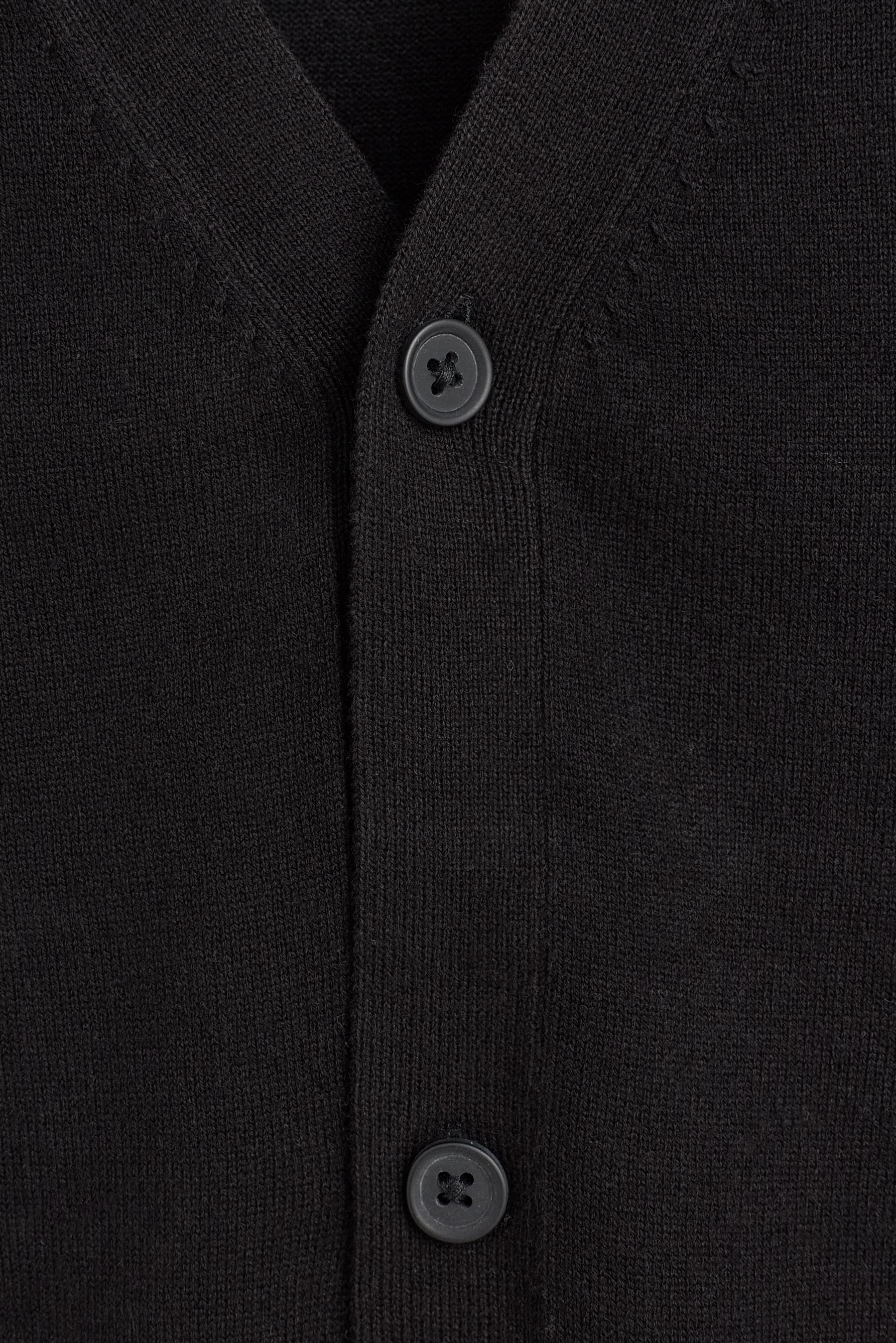Basic cardigan — BLACK