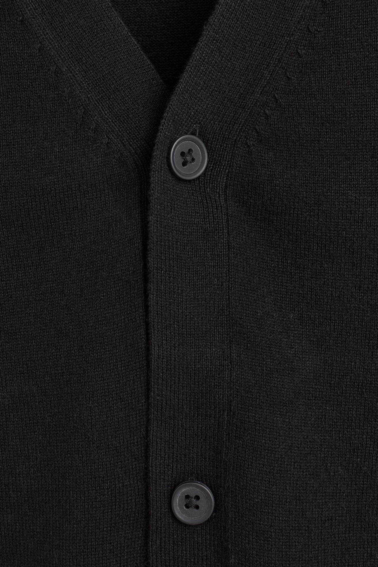 Basic cardigan — BLACK
