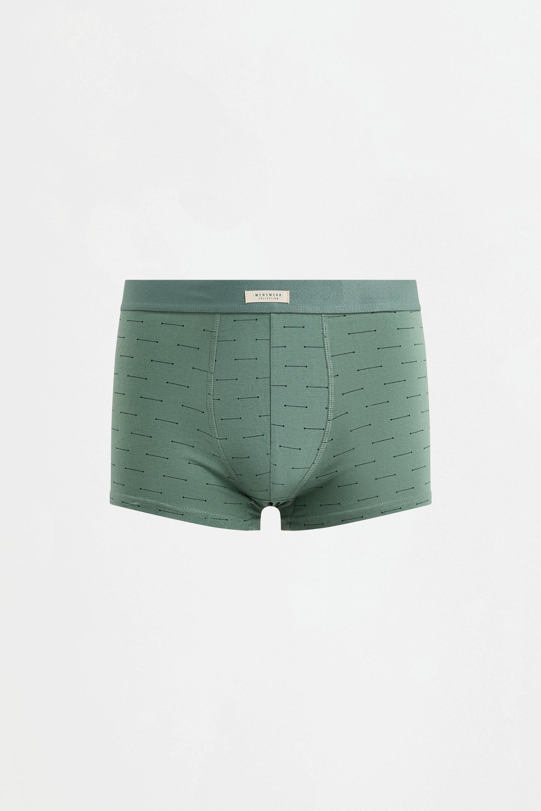 Contrast boxers (5-pack) — GREEN