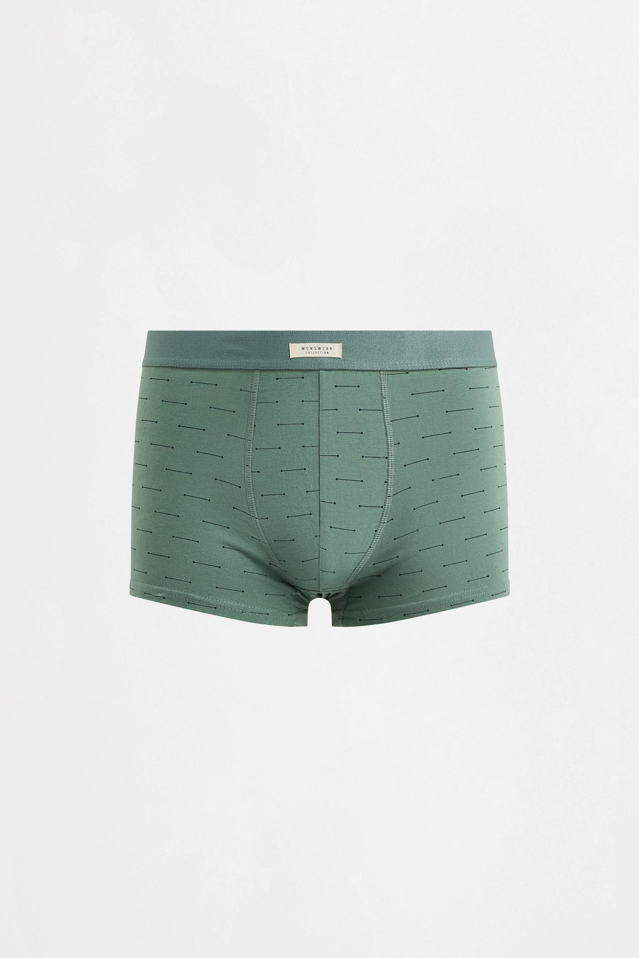 Contrast boxers (5-pack) — GREEN