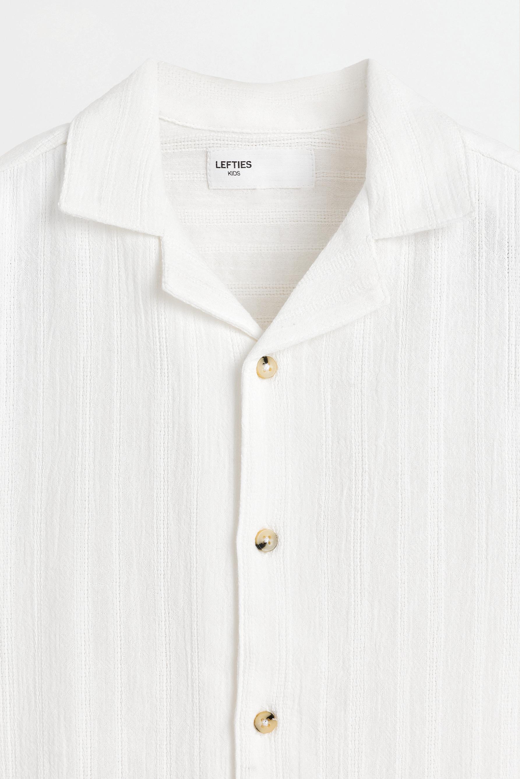 Structured resort shirt — ECRU