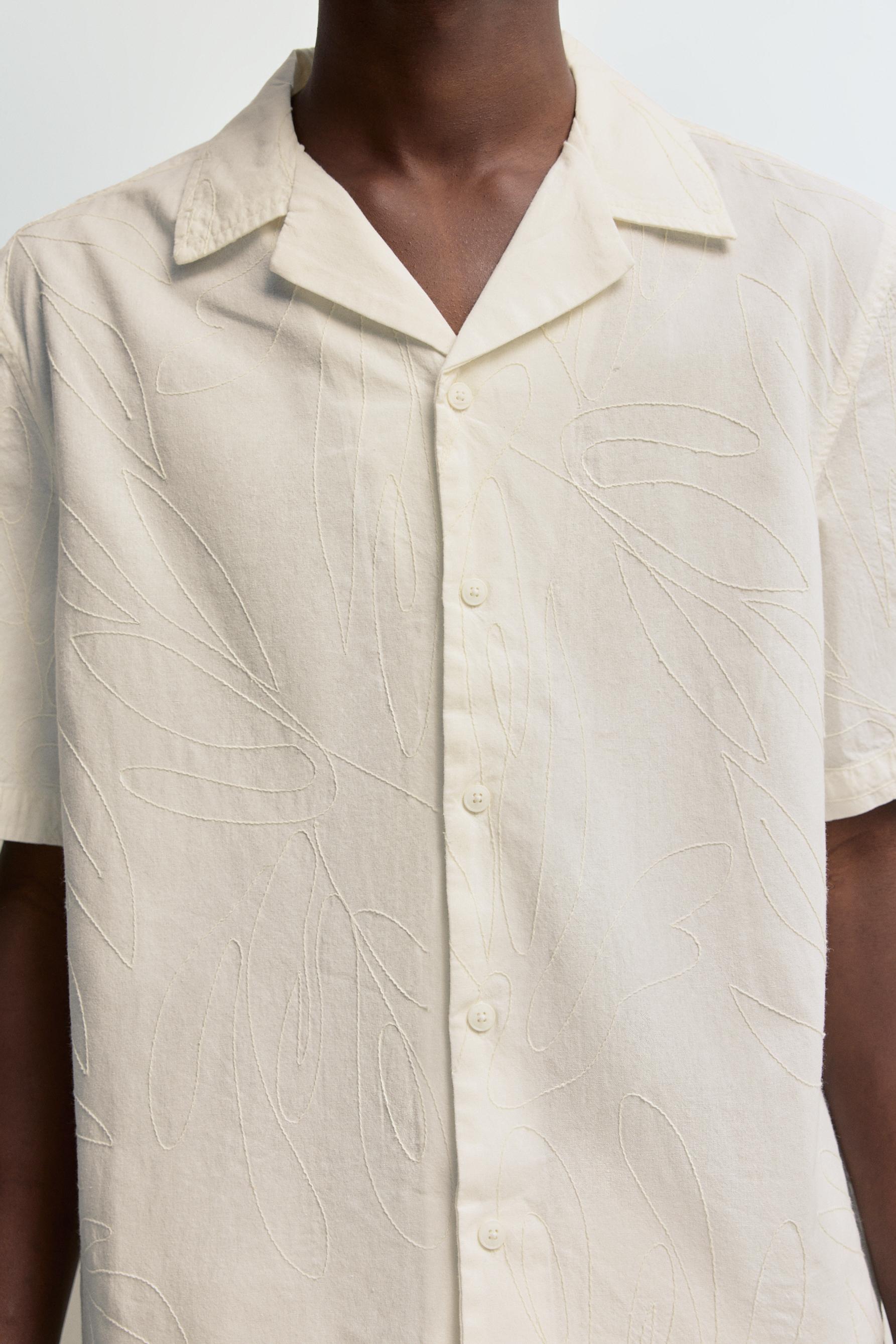 Embroidered Shirt — OFF WHITE