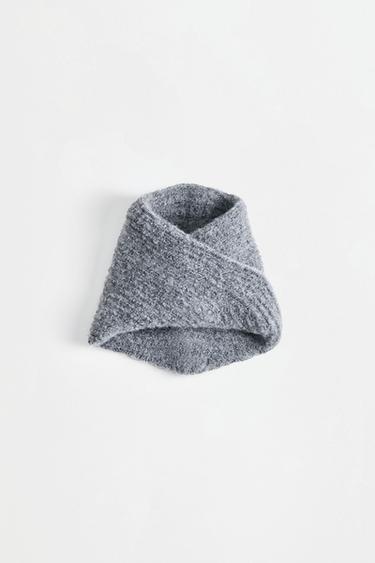 Ribbed knit snood — GREY 1