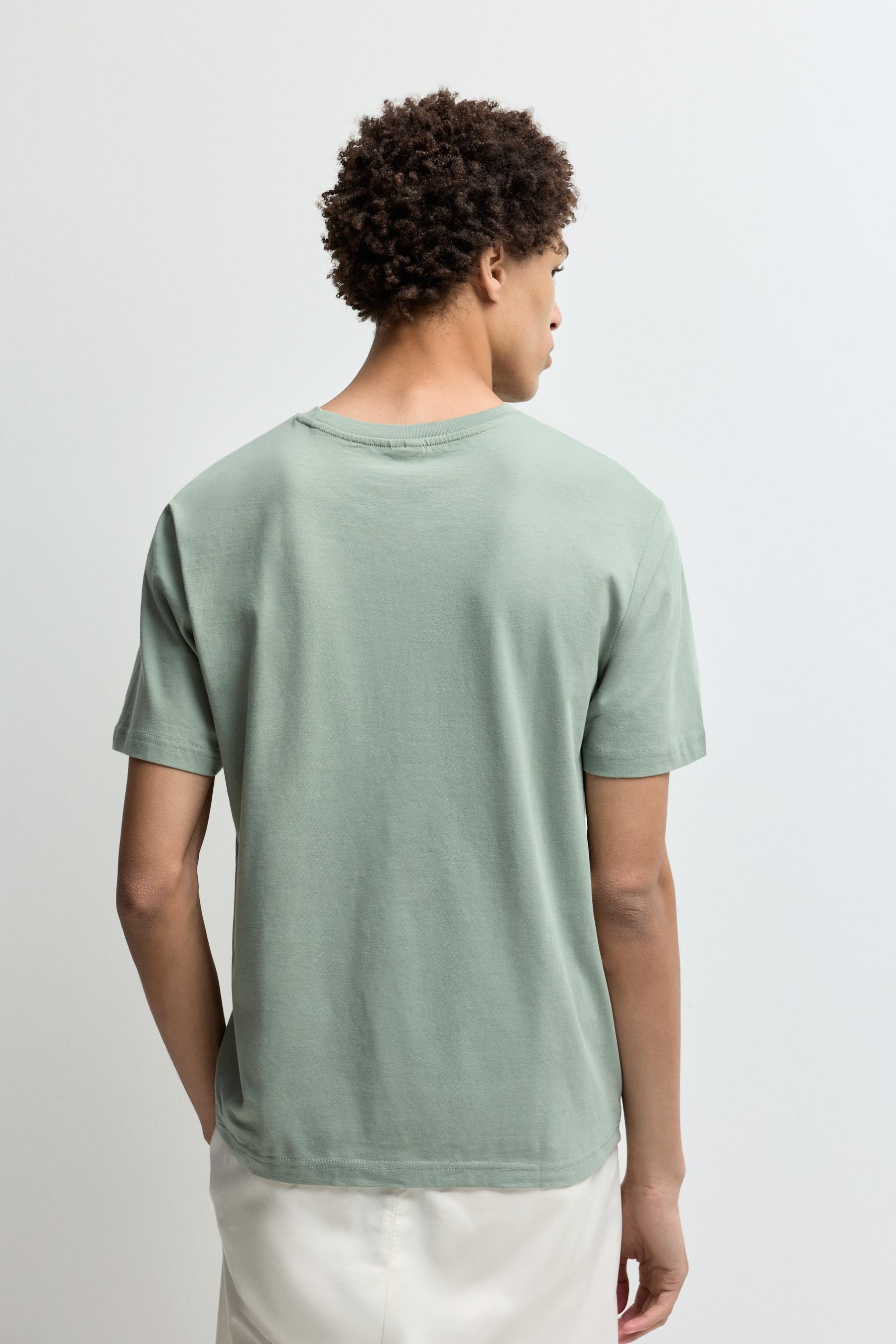Printed T-shirt — BILLIARD GREEN