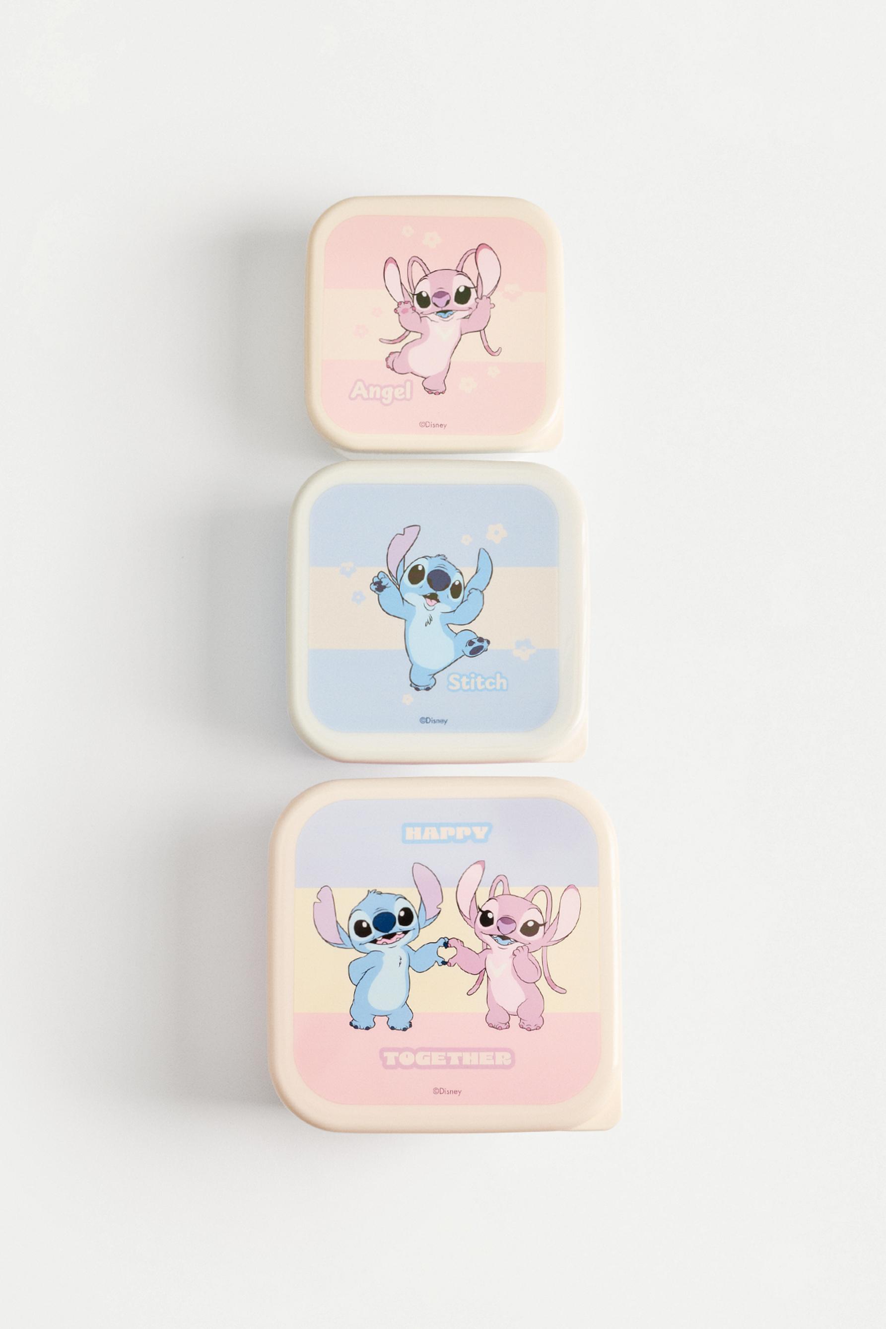 Stitch and Angel ©Disney lunch boxes (Pack of 3) — BEIGE