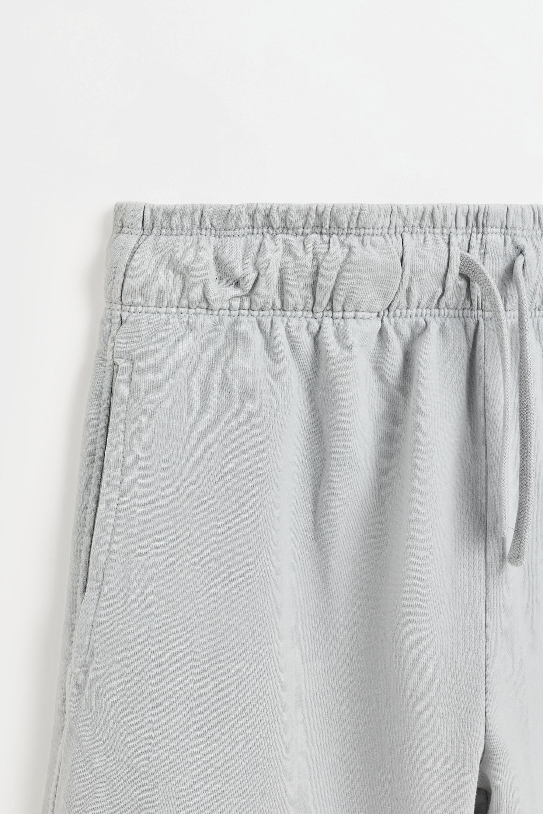 Washed-effect T-shirt and Bermuda shorts set — PALE GREY