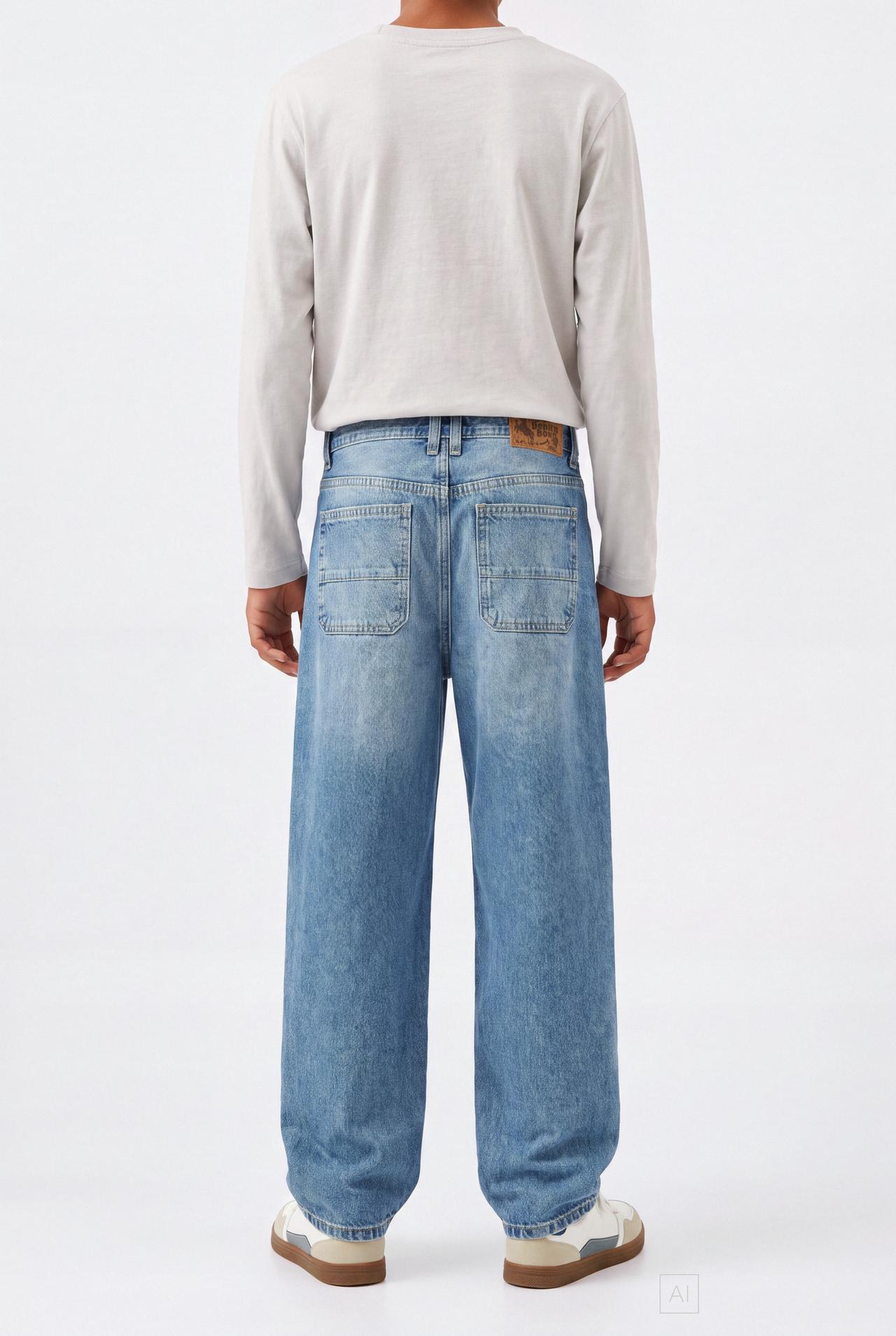 Relaxed fit jeans — FADED NAVY