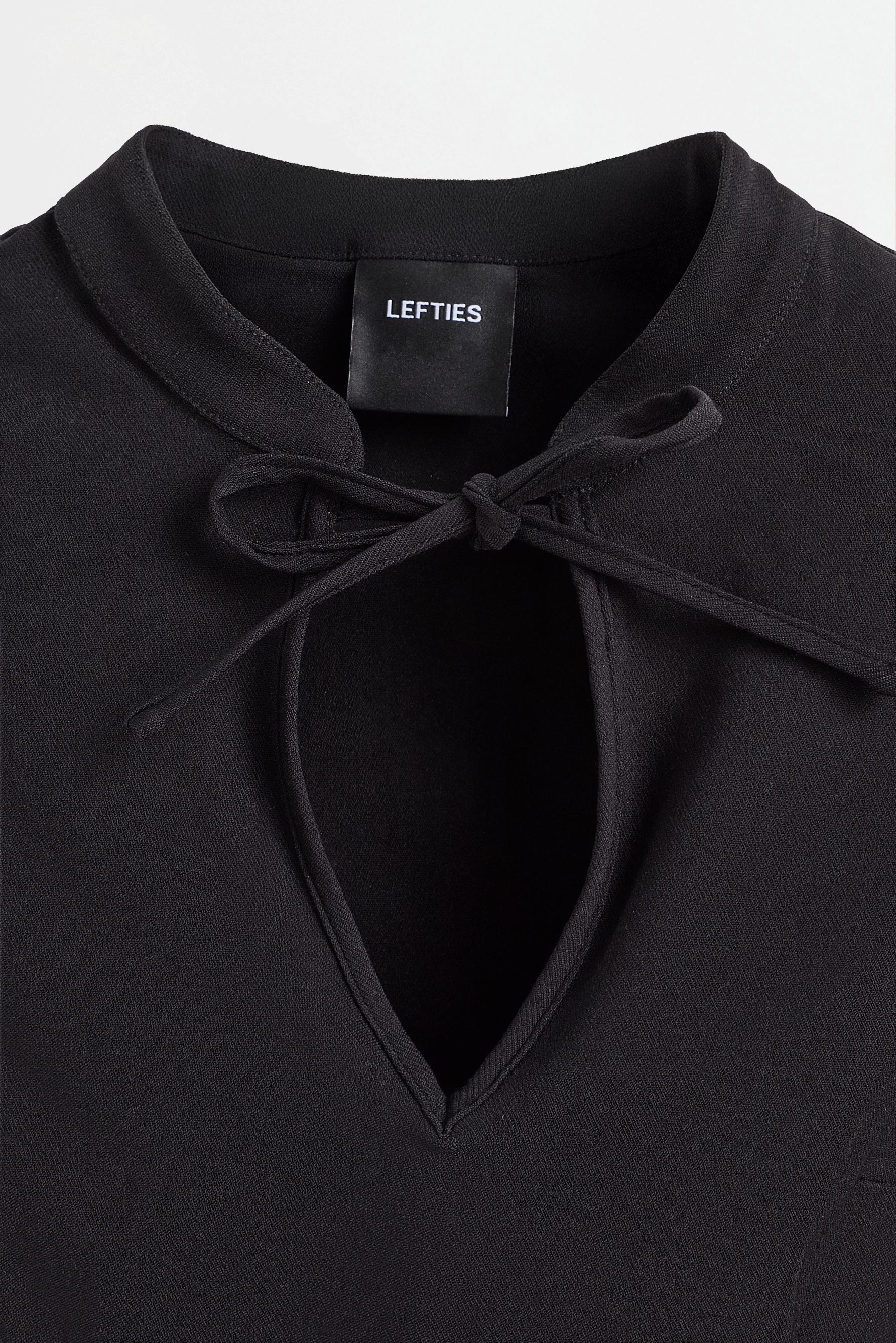 Qipao blouse — BLACK
