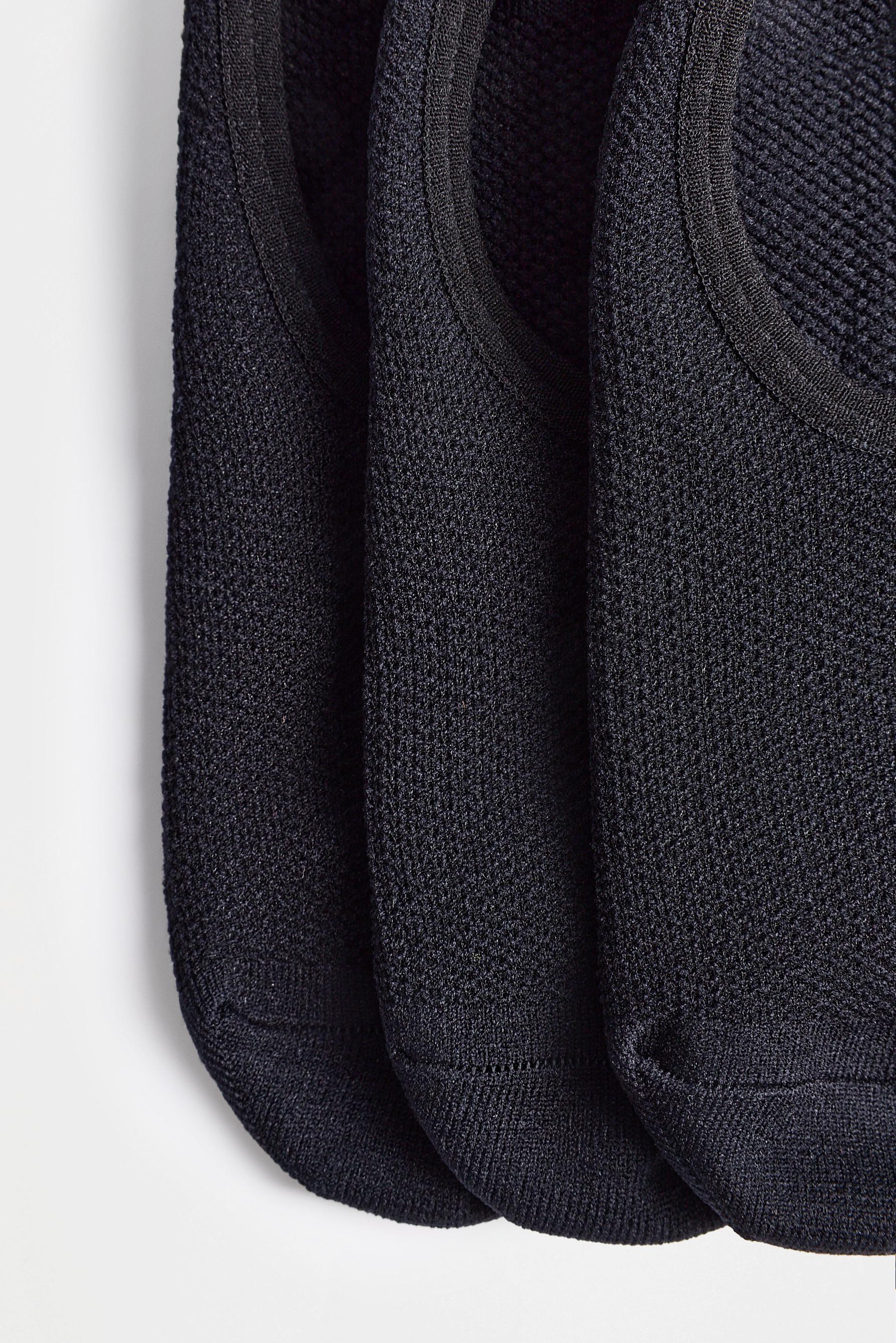 No-Show Socks (3-Pack) — BLACK