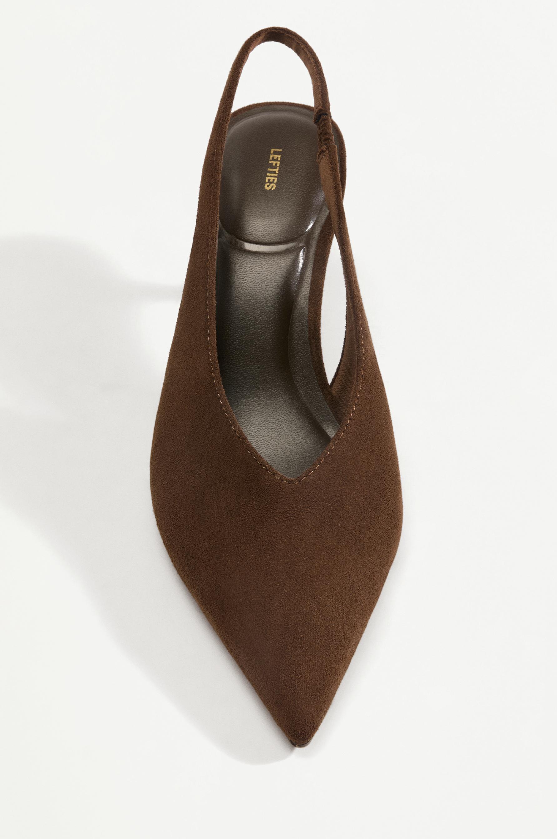 Slingback heels — BROWN