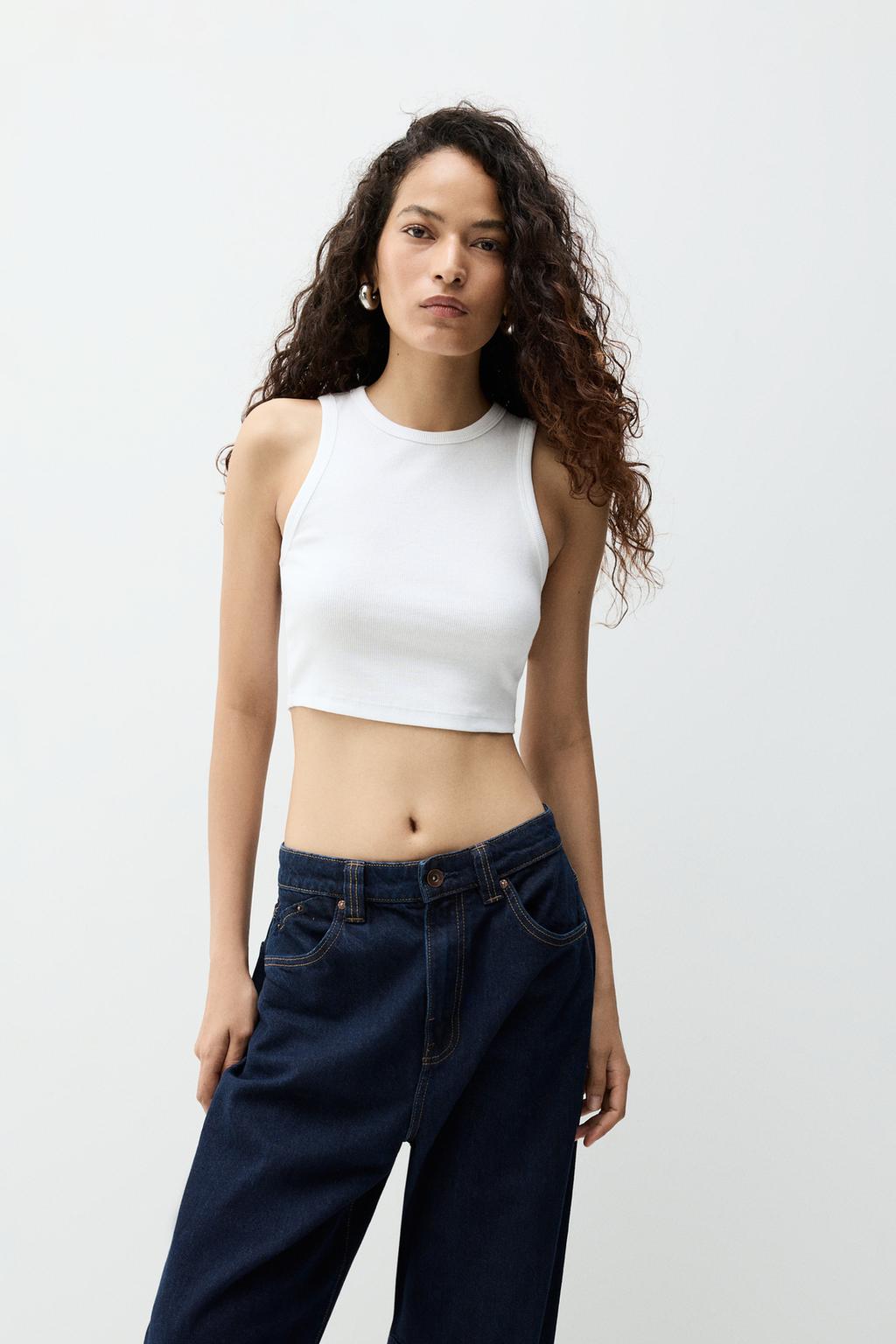Ribbed vest top