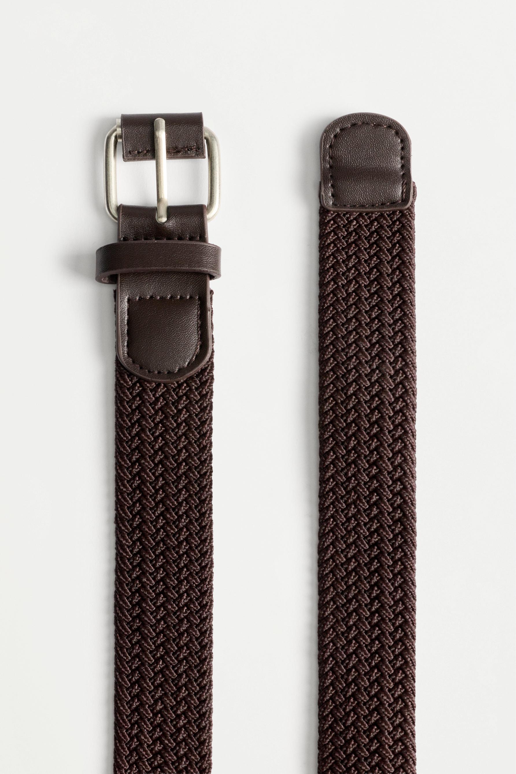 Braided belt — CHOCOLATE