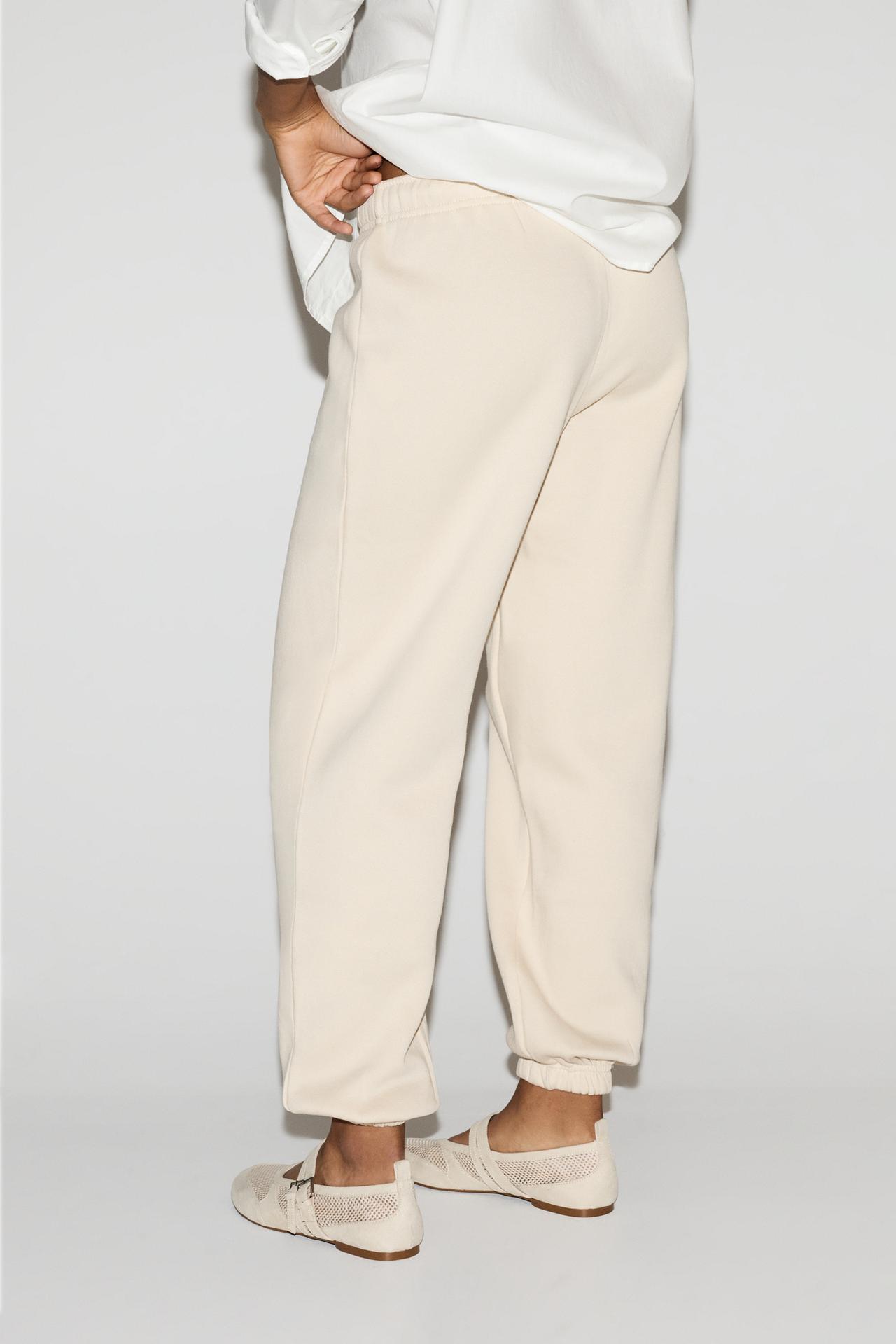 Basic tracksuit bottoms — MEDIUM ECRU