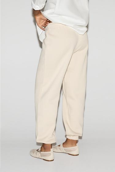 Basic tracksuit bottoms — MEDIUM ECRU 4