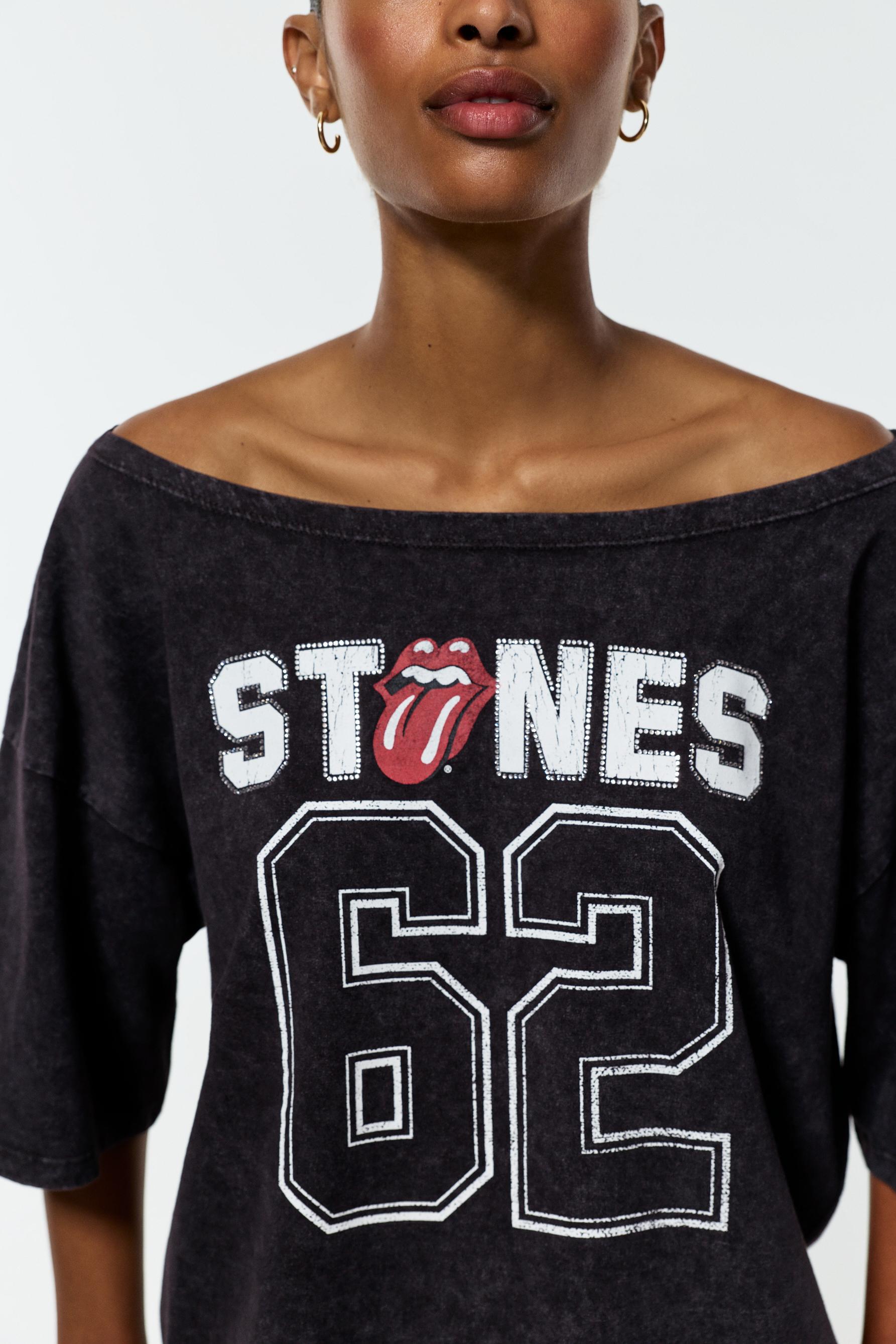 The Rolling Stones ©Universal boat neck T-shirt — ANTHRACITE GREY