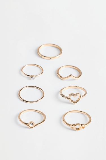Assorted Rings (Pack of 7) — GOLD 2
