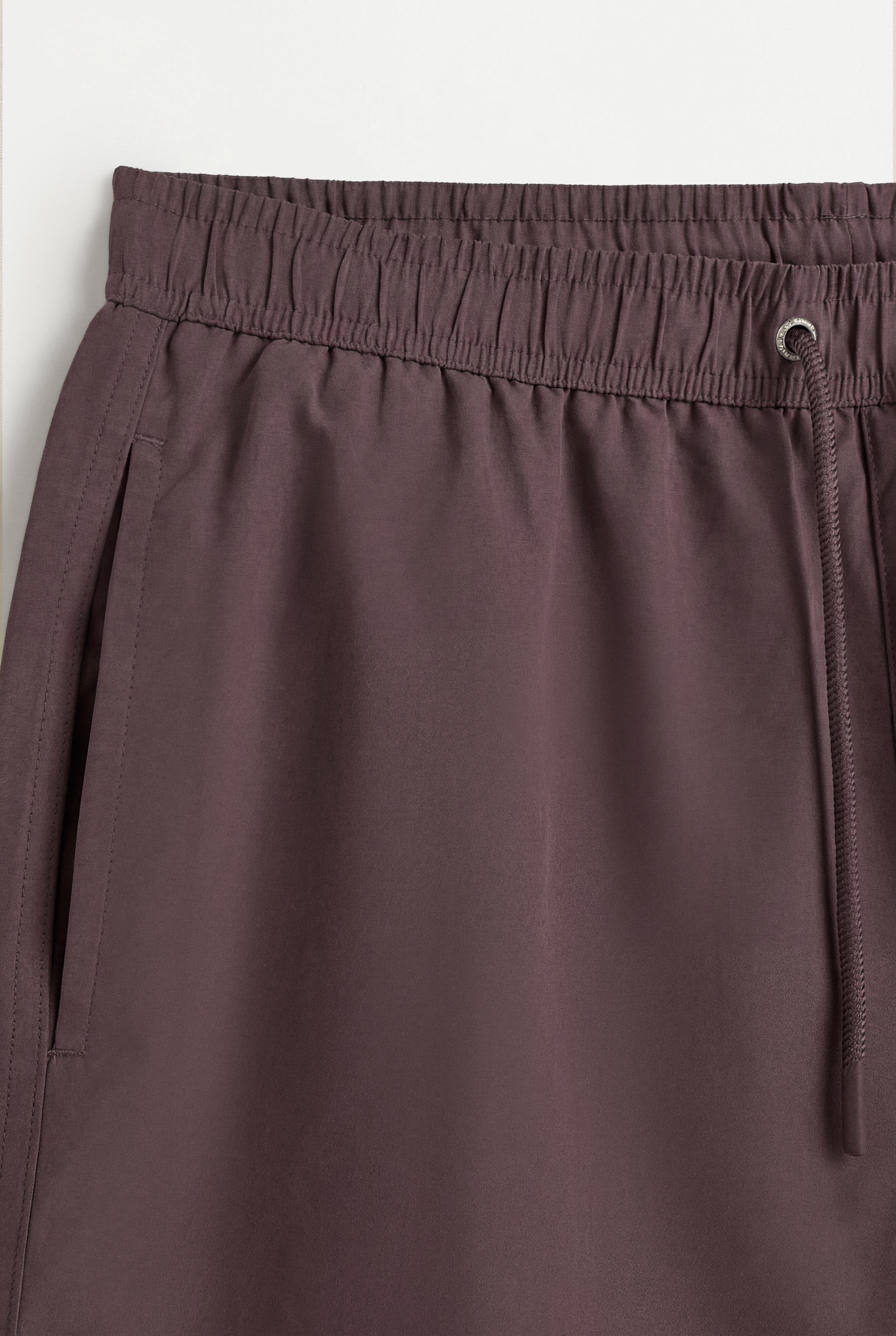 Basic long swim trunks — DARK MAUVE