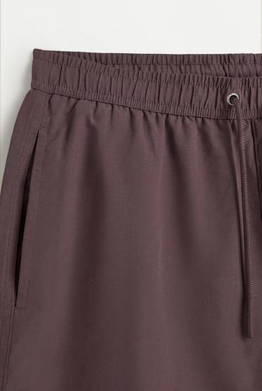 Basic long swim trunks — DARK MAUVE 7