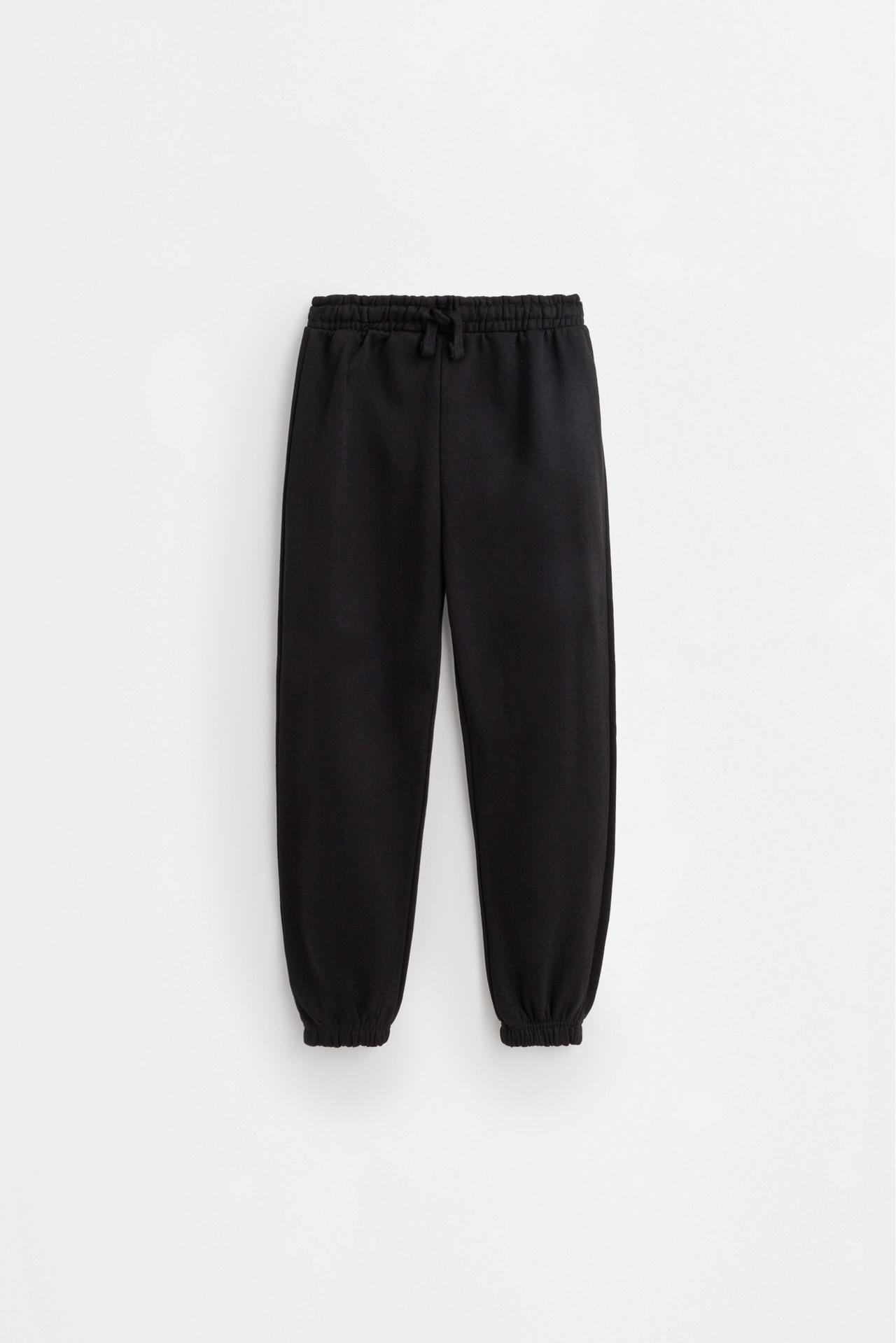 Plush trousers — BLACK