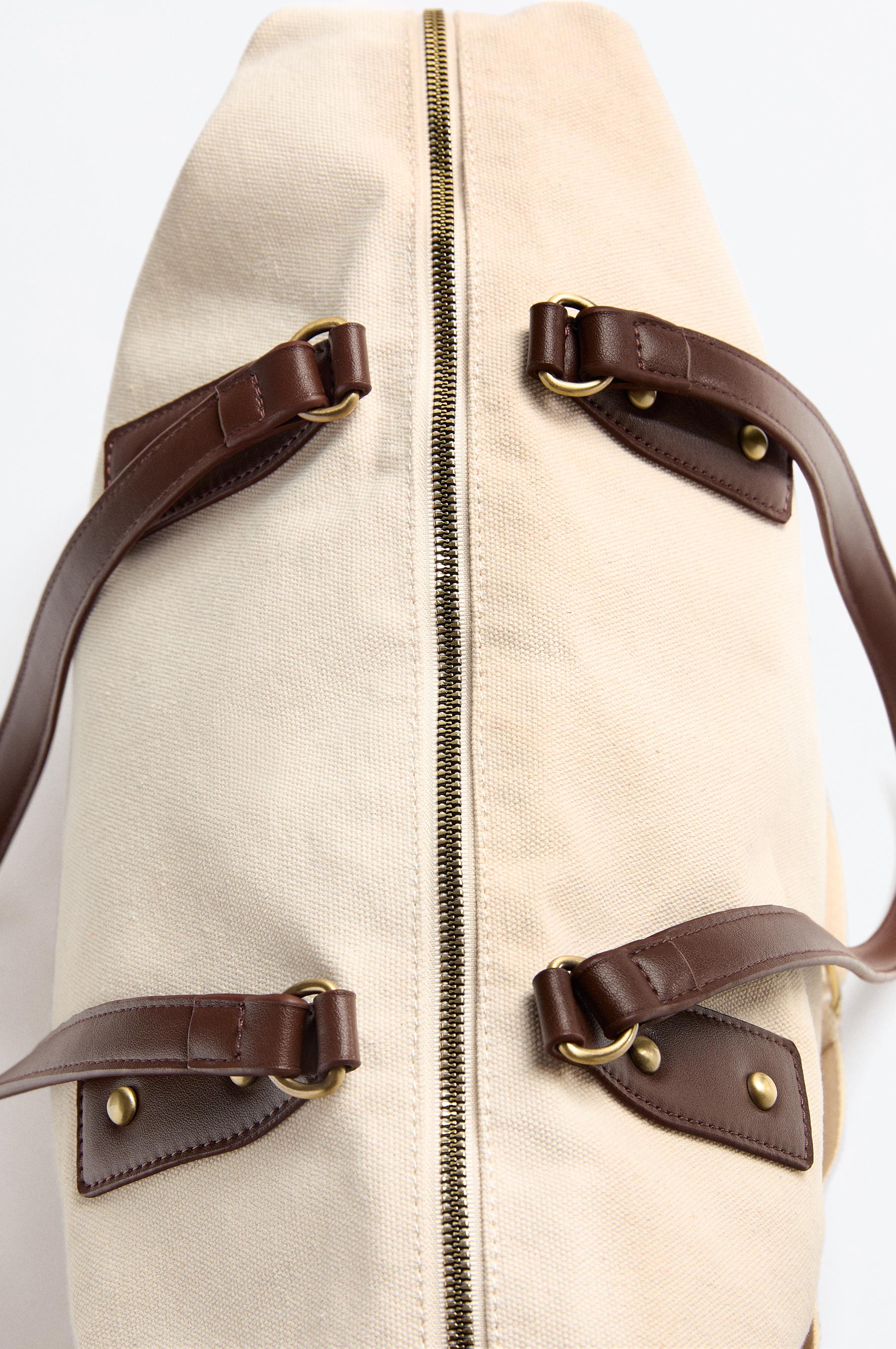 Canvas crossbody bag — ECRU
