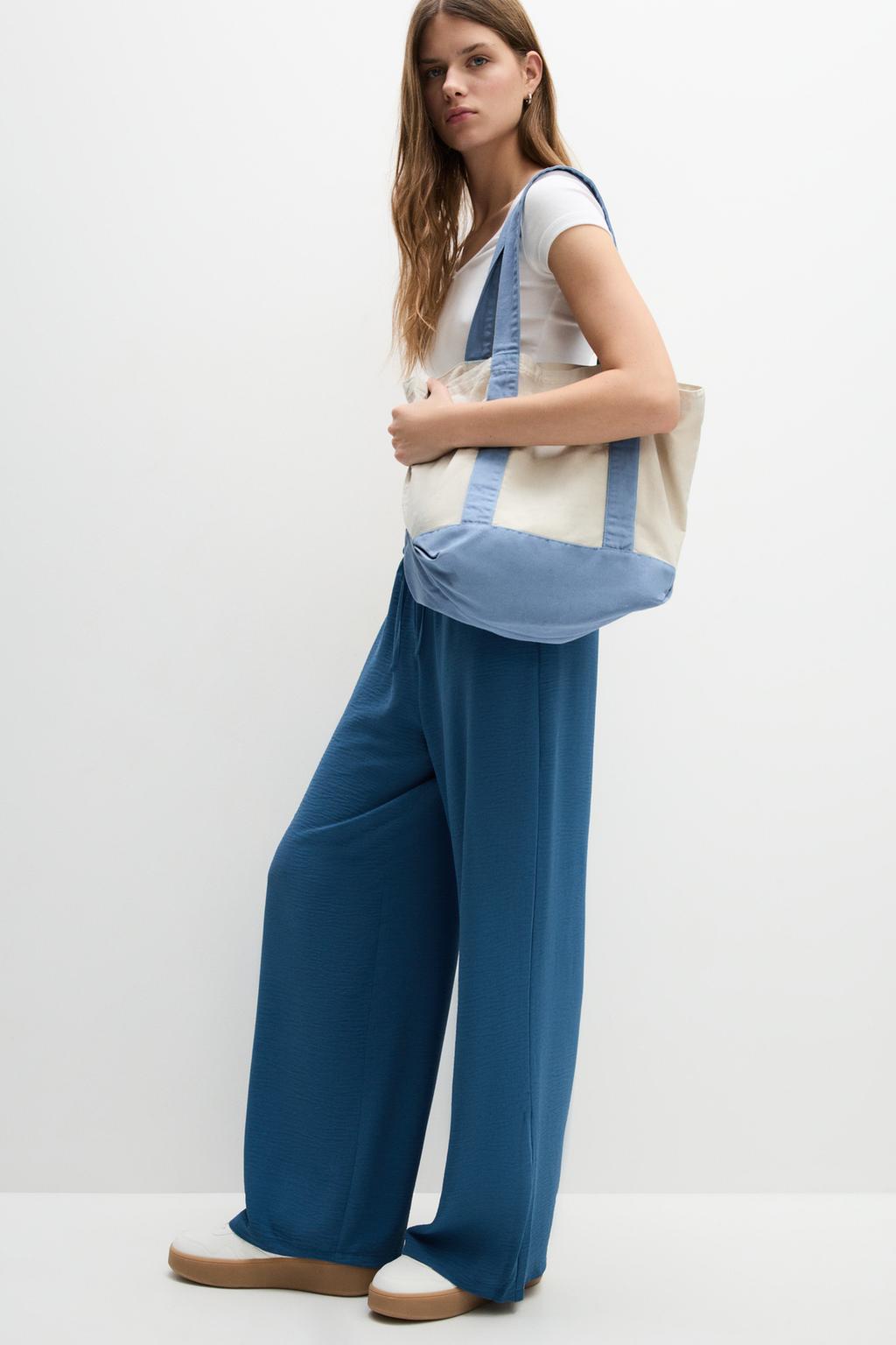 Textured trousers
