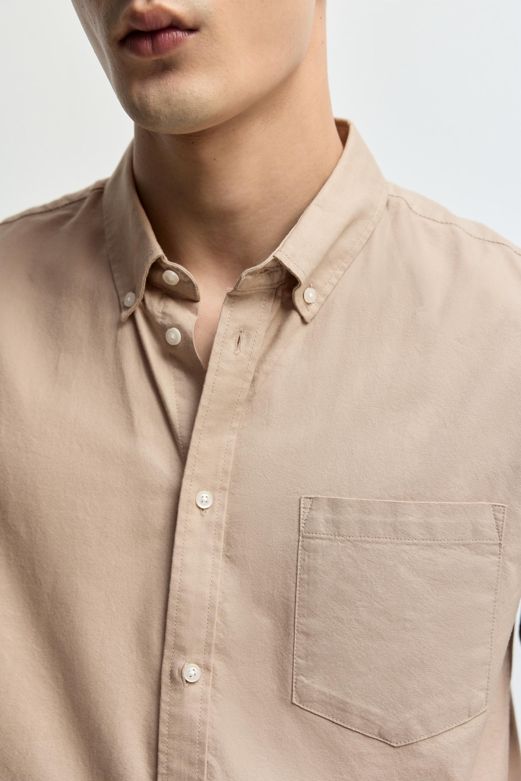 Oxford shirt — PALE OCHRE