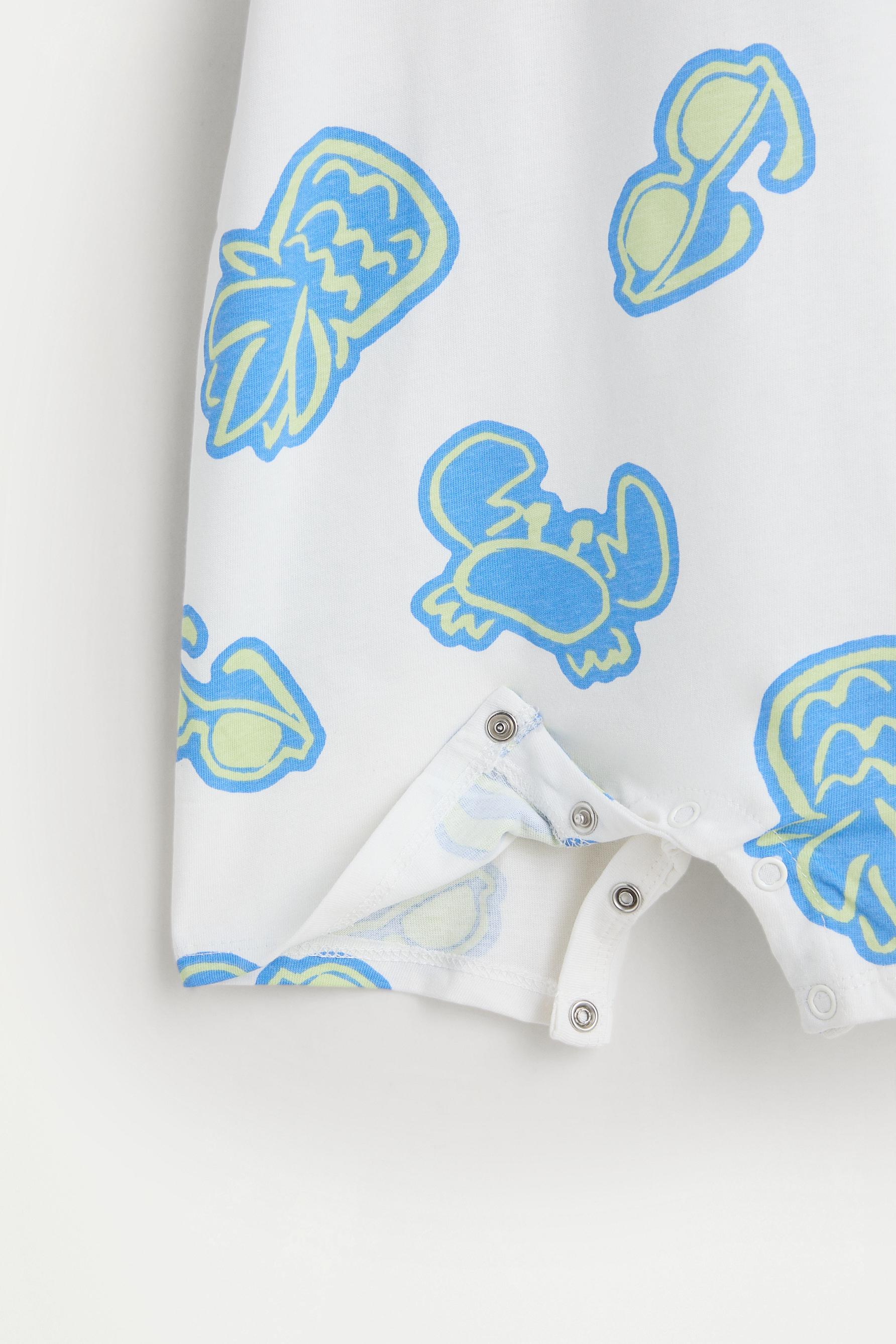 All-over printed sleepsuit — OFF WHITE