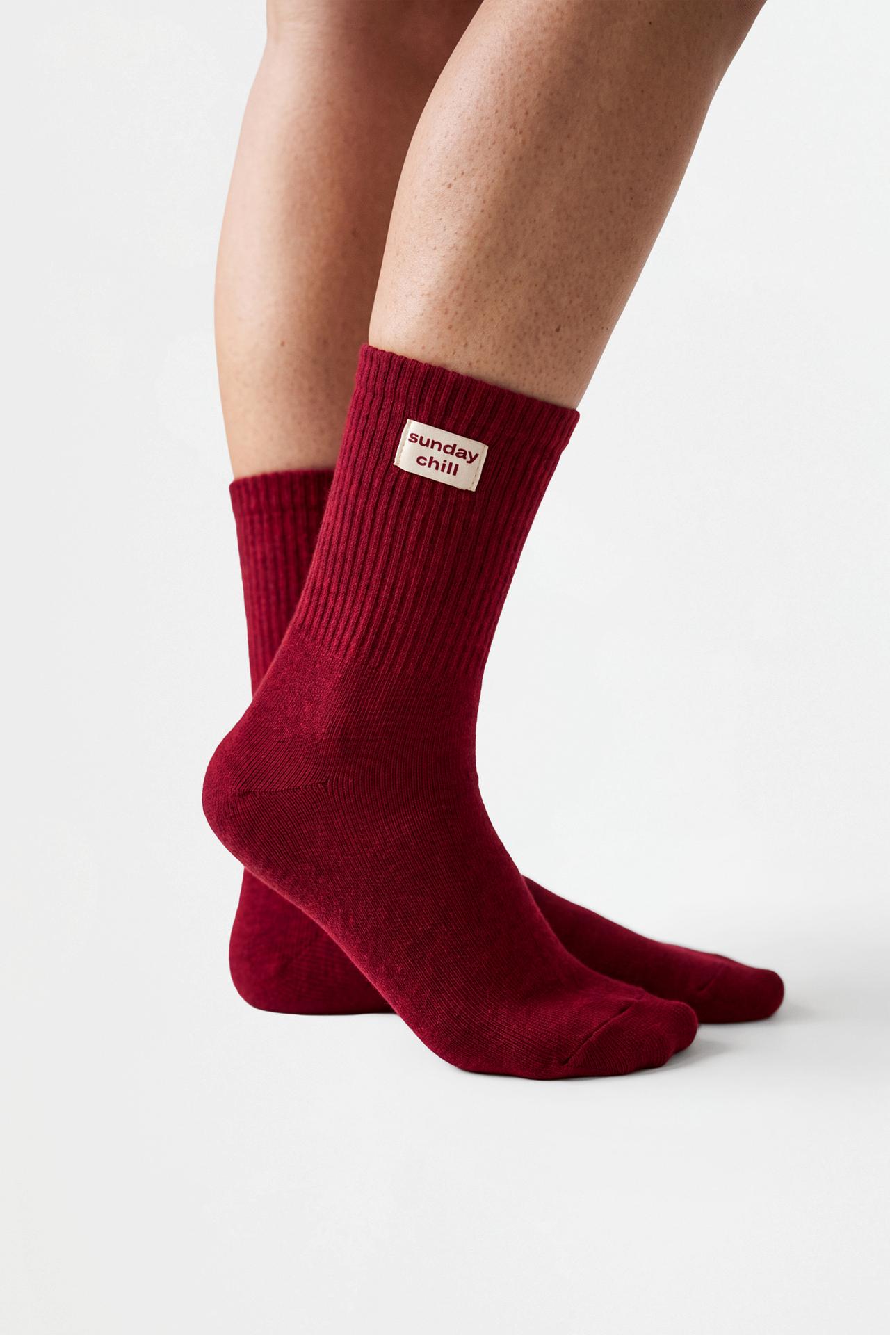 Ribbed short socks (Pack of 3) — SAND-BLUE