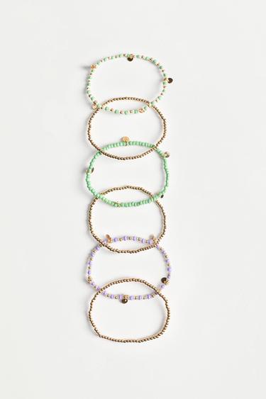 Assorted bracelets (6-pack) — GREEN 3