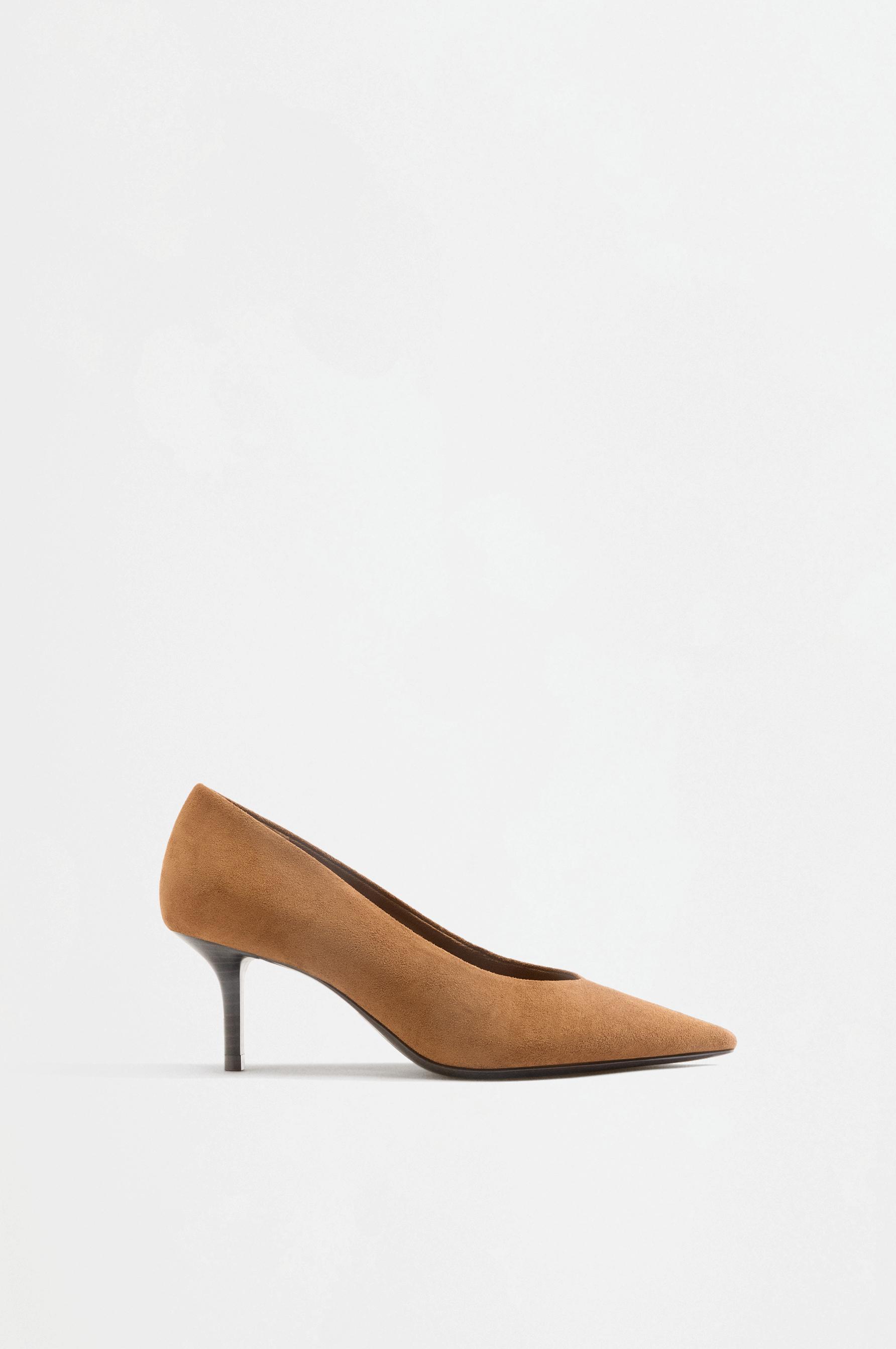 Zapato tacón efecto ante