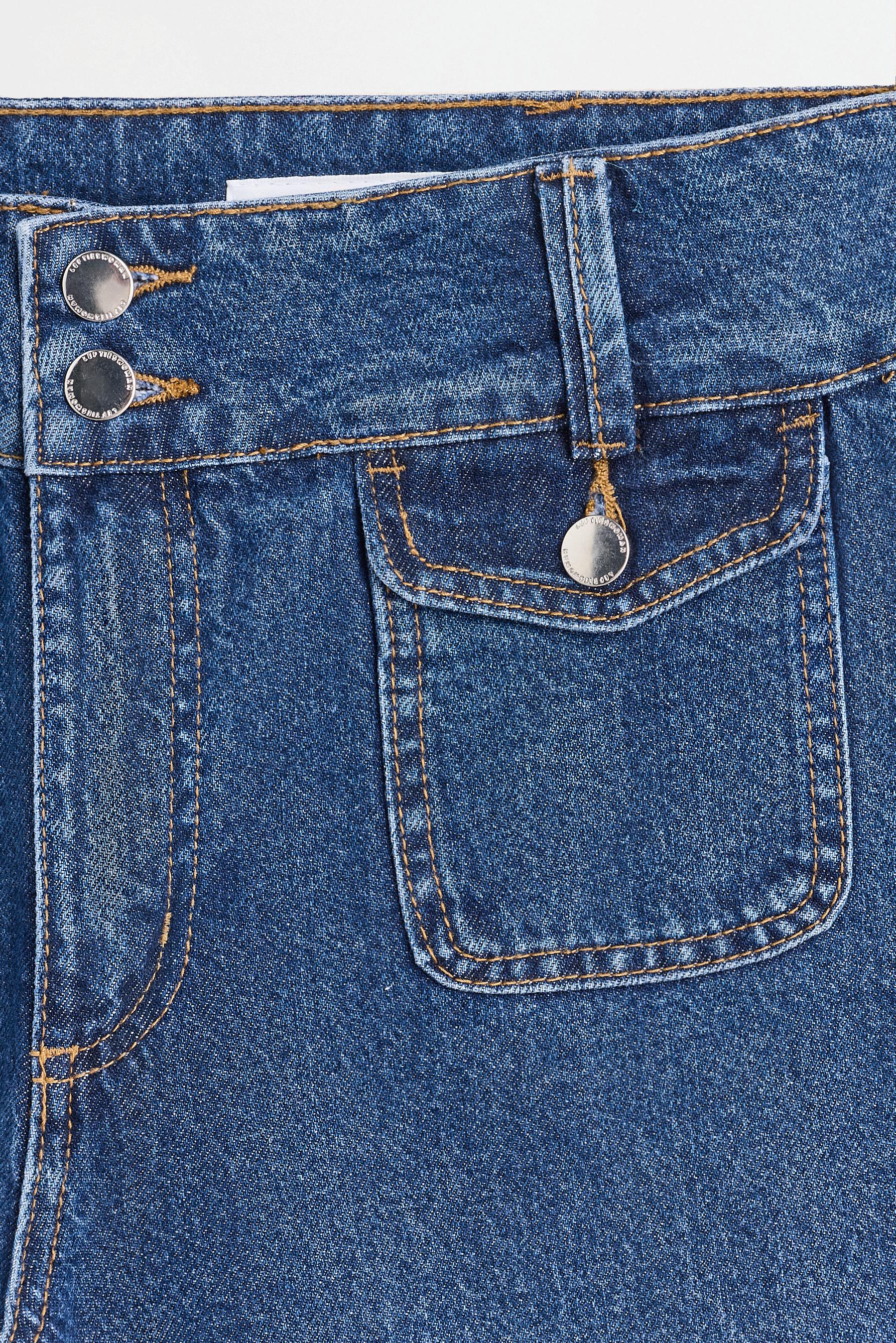 Wide-leg jeans with pockets — PALE INDIGO