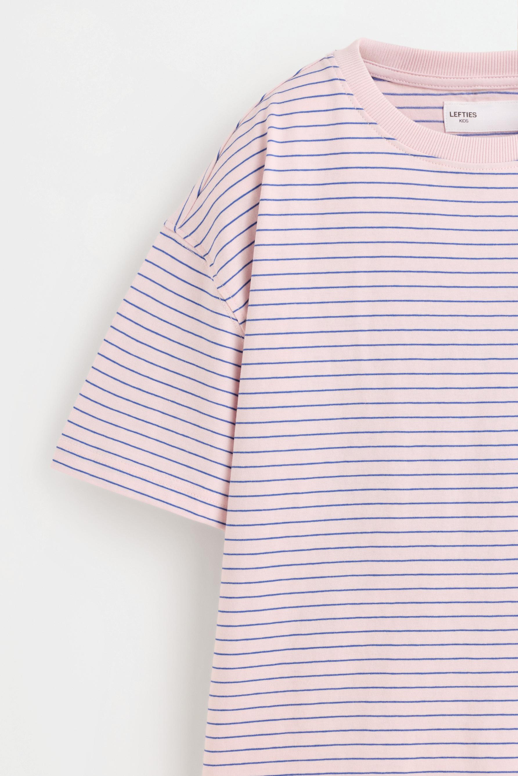 Striped T-shirt — PASTEL PINK