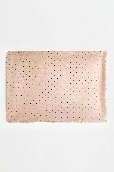 Heart print pillowcase — ECRU 2
