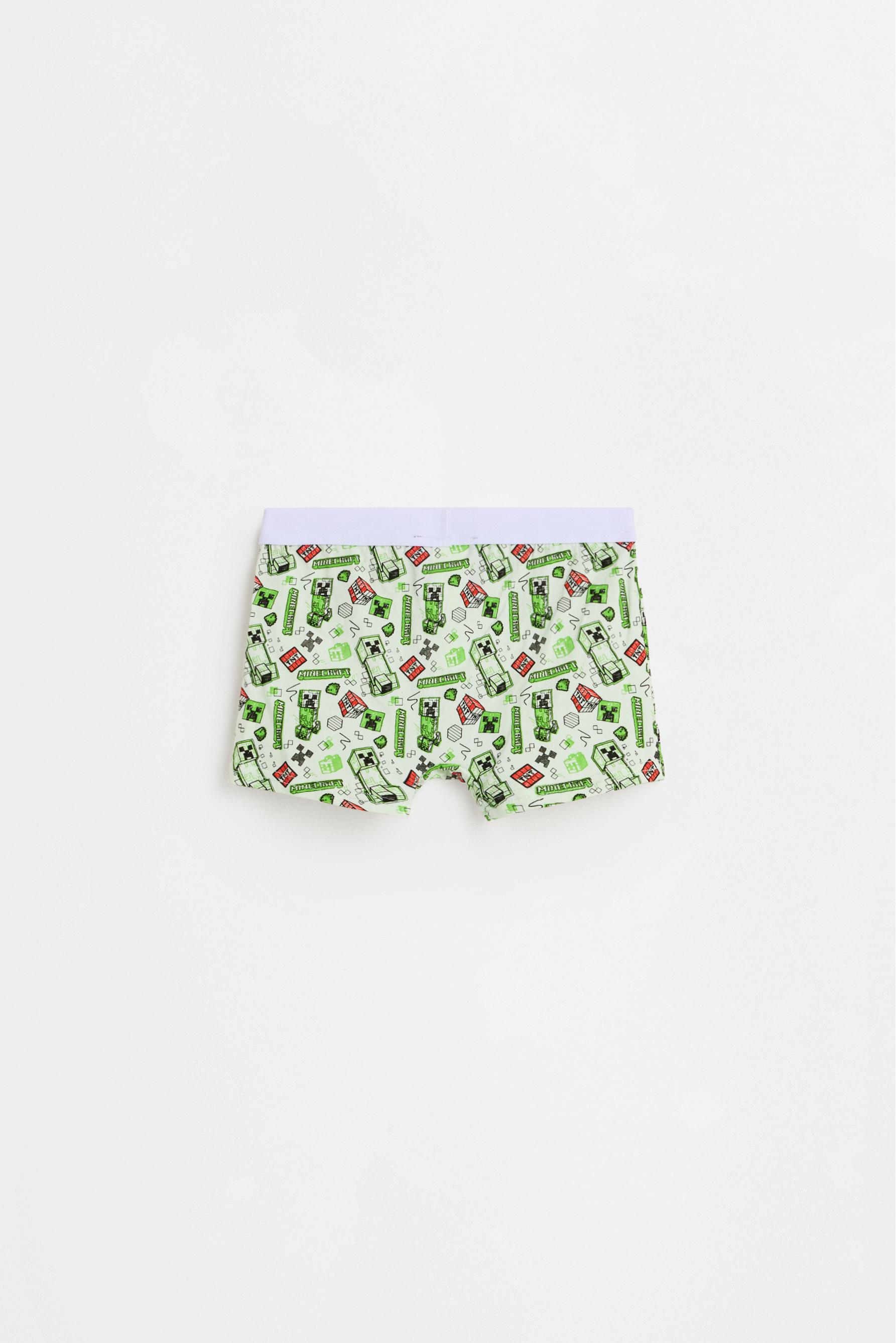 Minecraft boxer briefs (3-pack) — PALE GREY