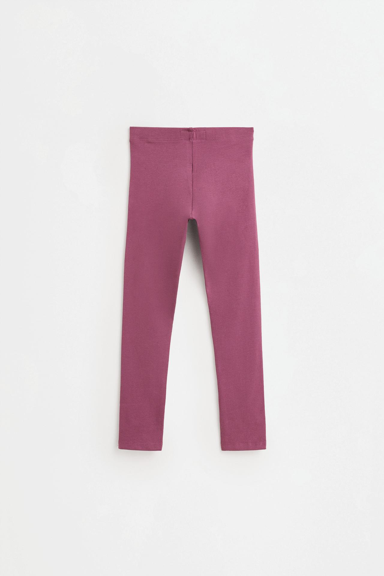 2-pack of contrast leggings — DARK PLUM