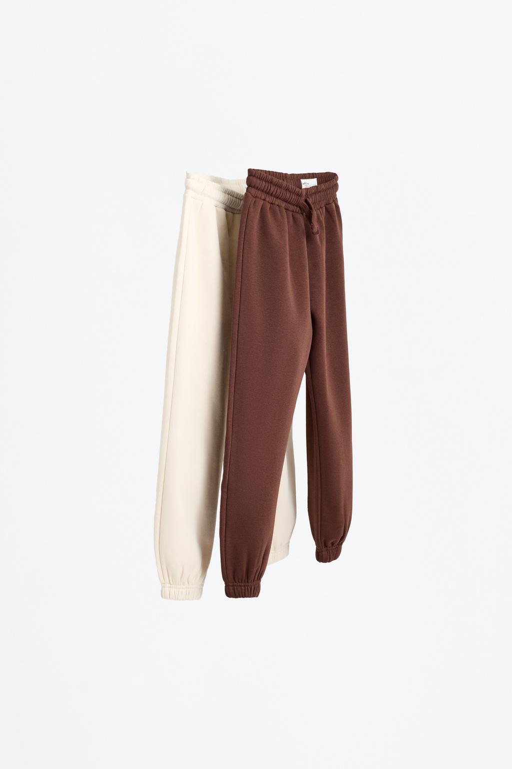 2-pack of plain plush trousers