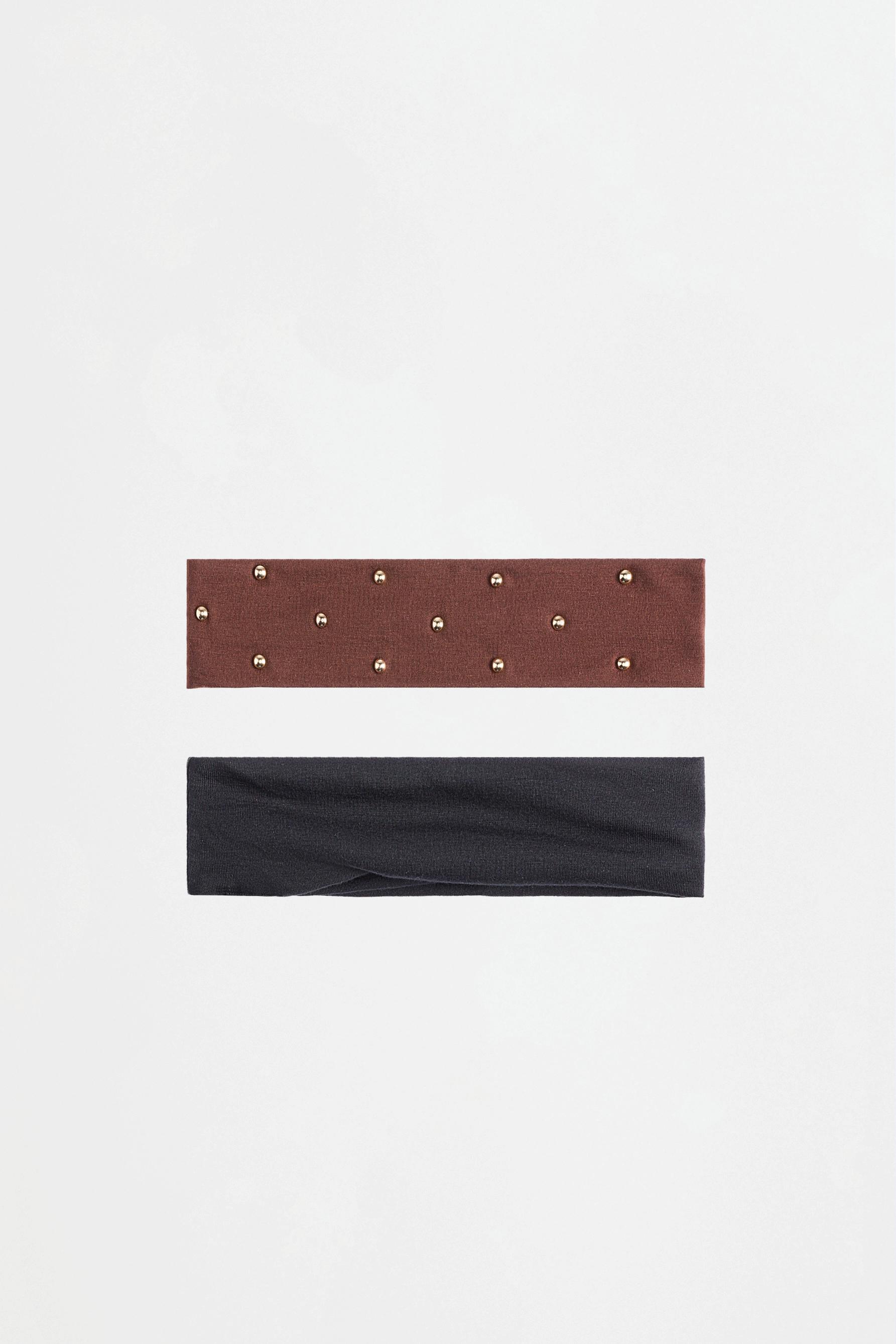Studded bandanas (2-pack) — BLACK