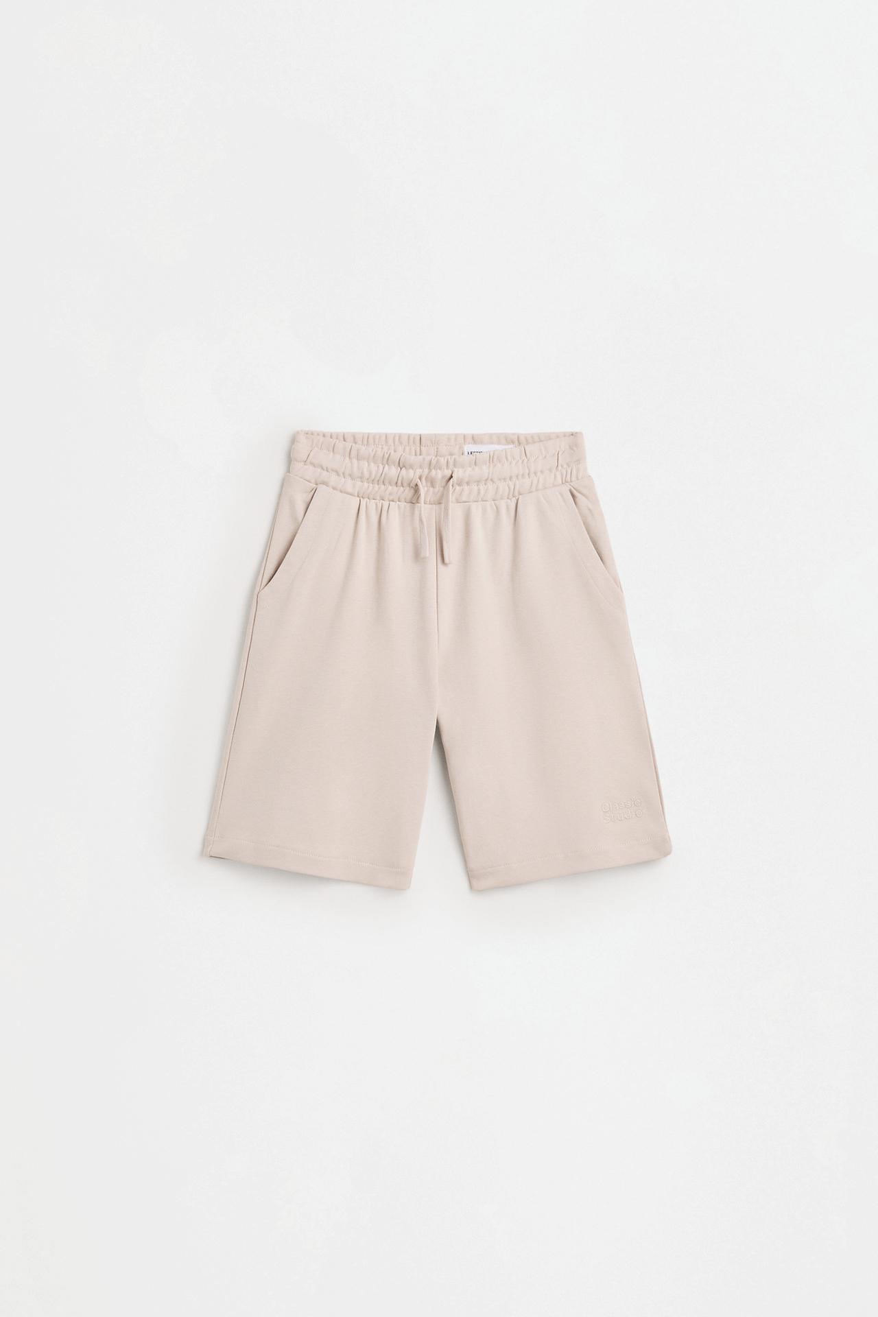 Interlock jogger Bermuda shorts — ECRU