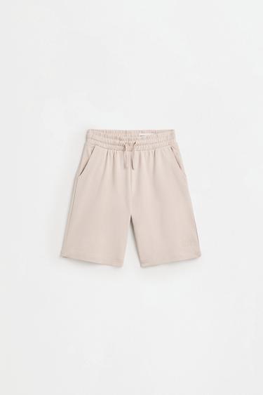 Interlock jogger Bermuda shorts — ECRU 1