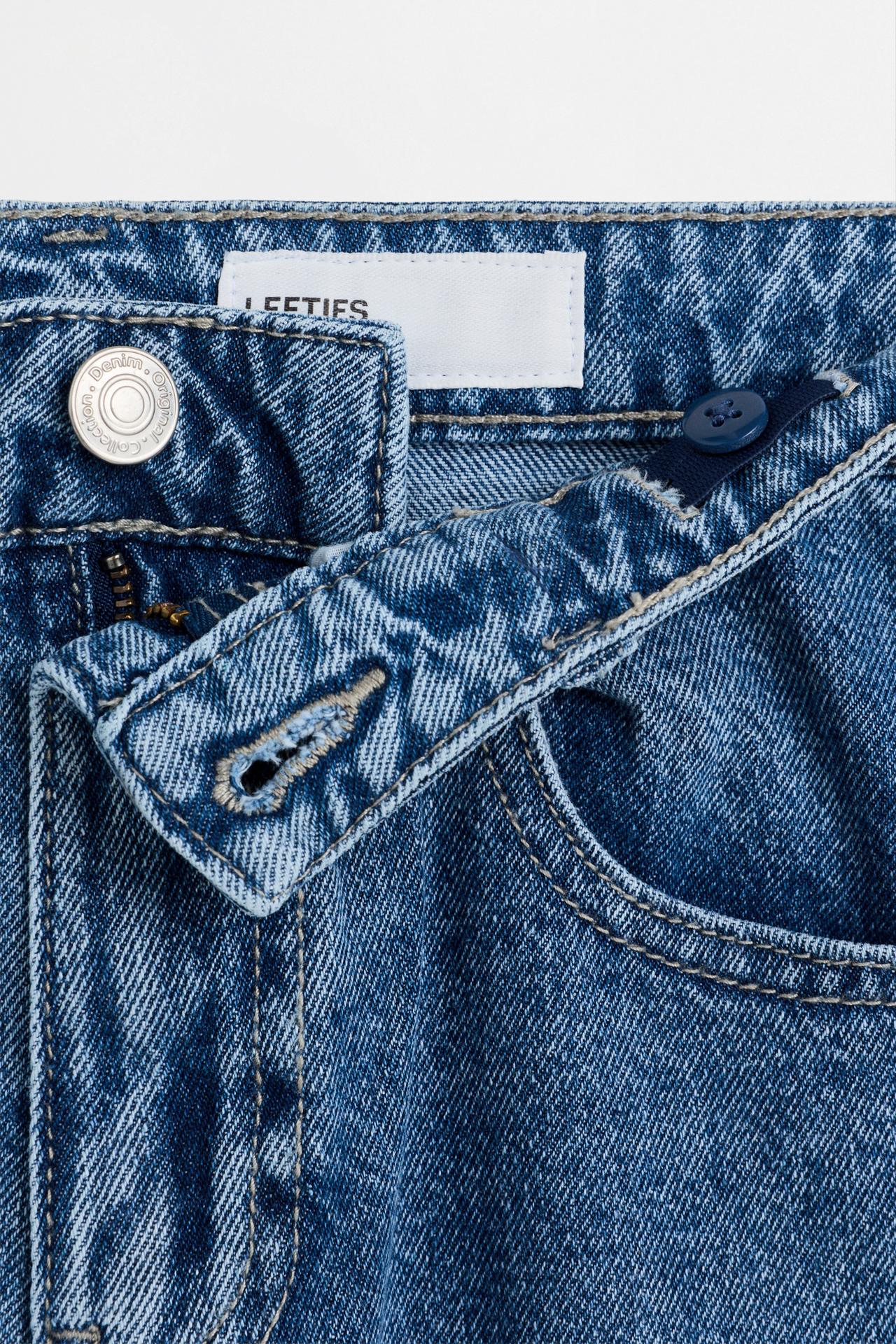 Wide-leg cargo jeans — BLUE