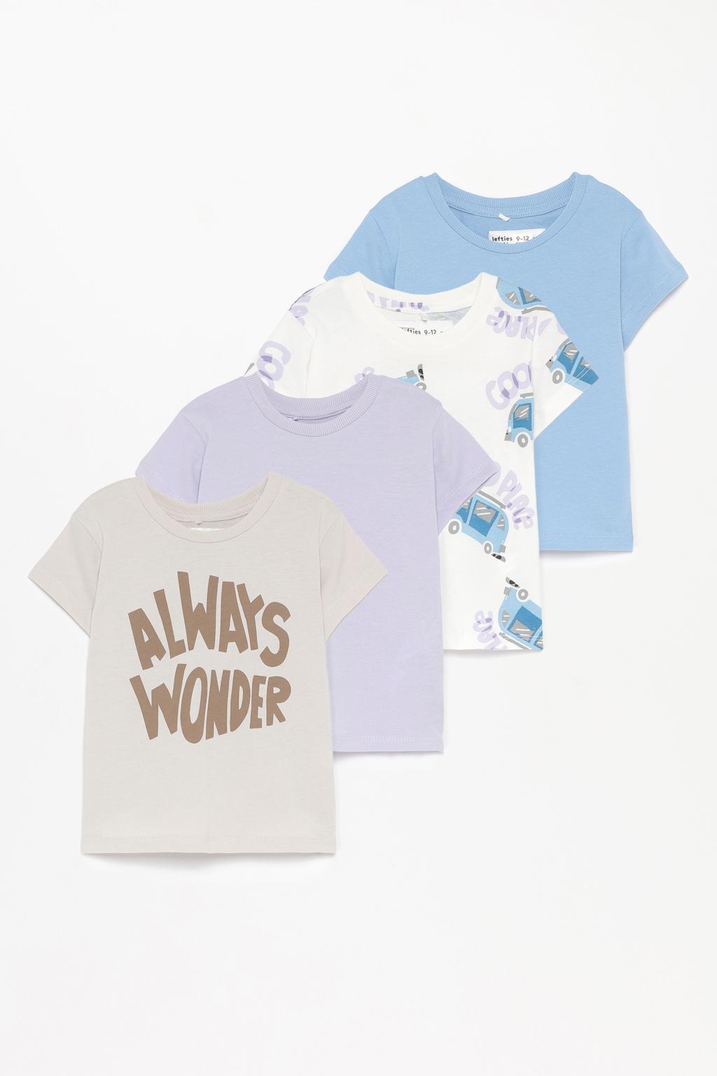 Pack de 4 t-shirts combinadas