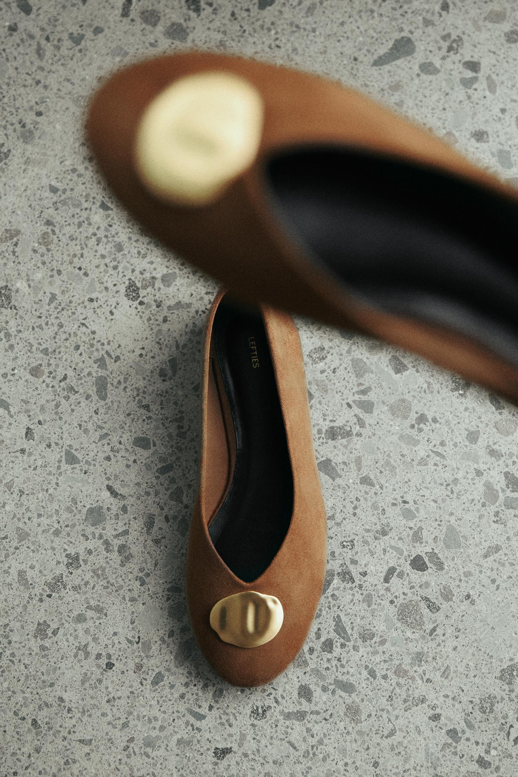 Ballerina with metal detail — LEATHER