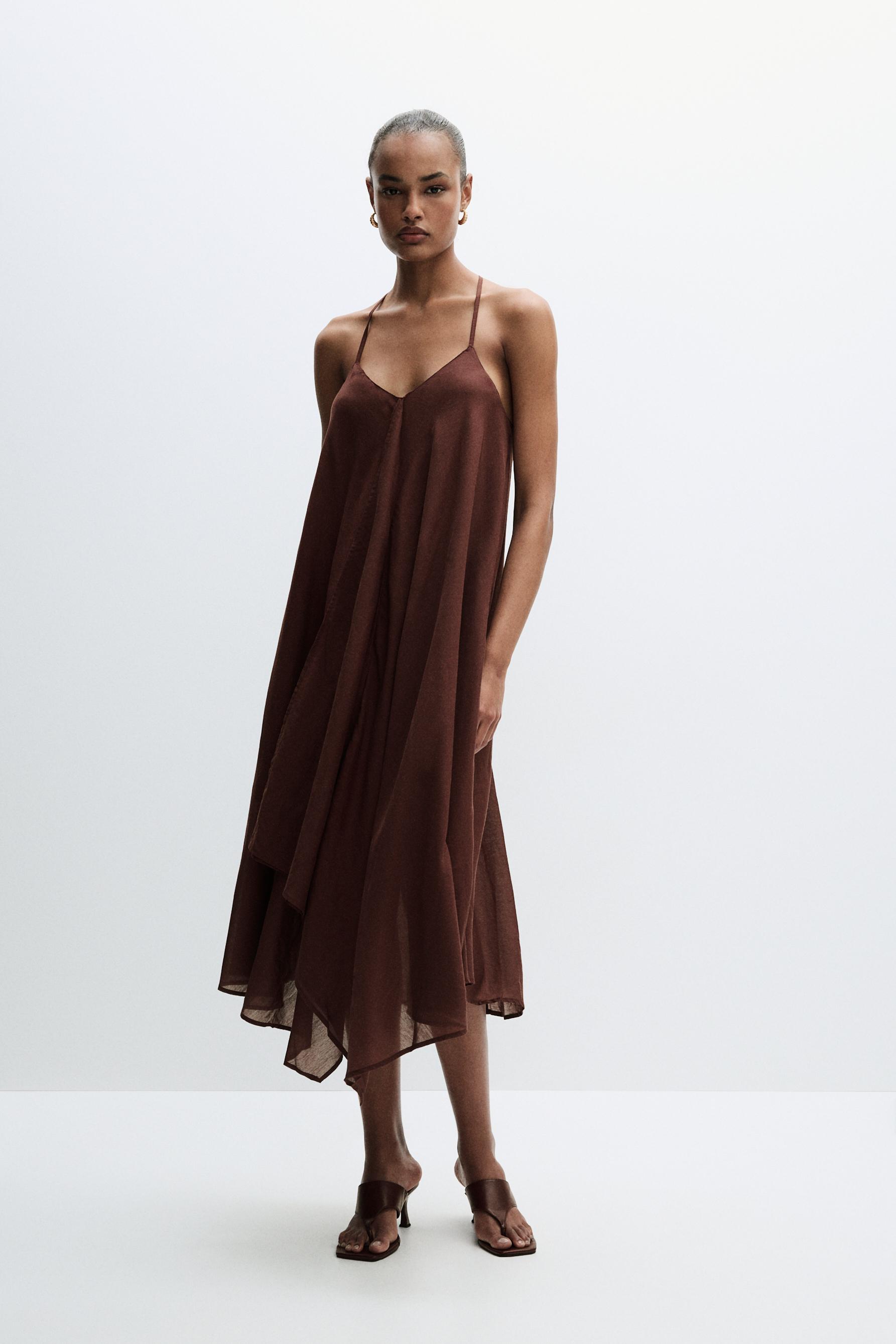 Vestido midi abalorios