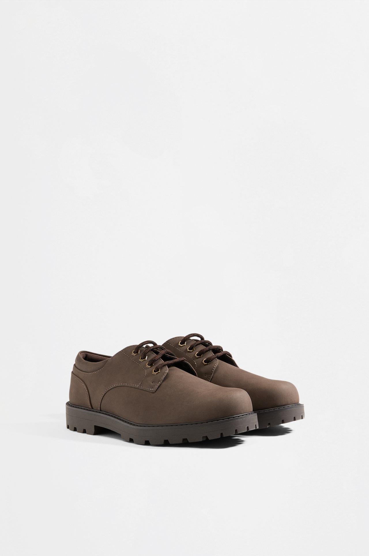 Lace-up shoe — BROWN