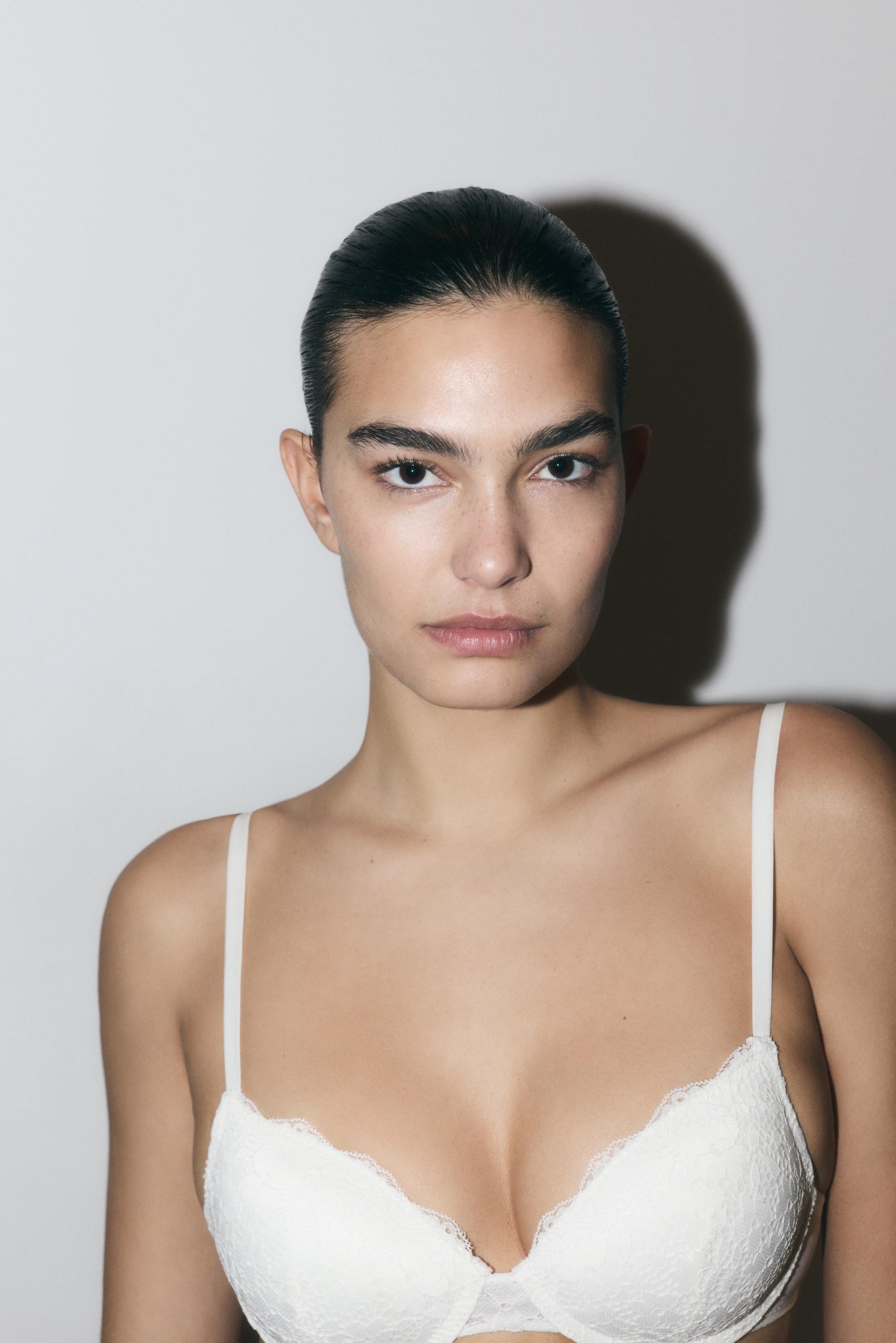 Classic lace bra — WHITE