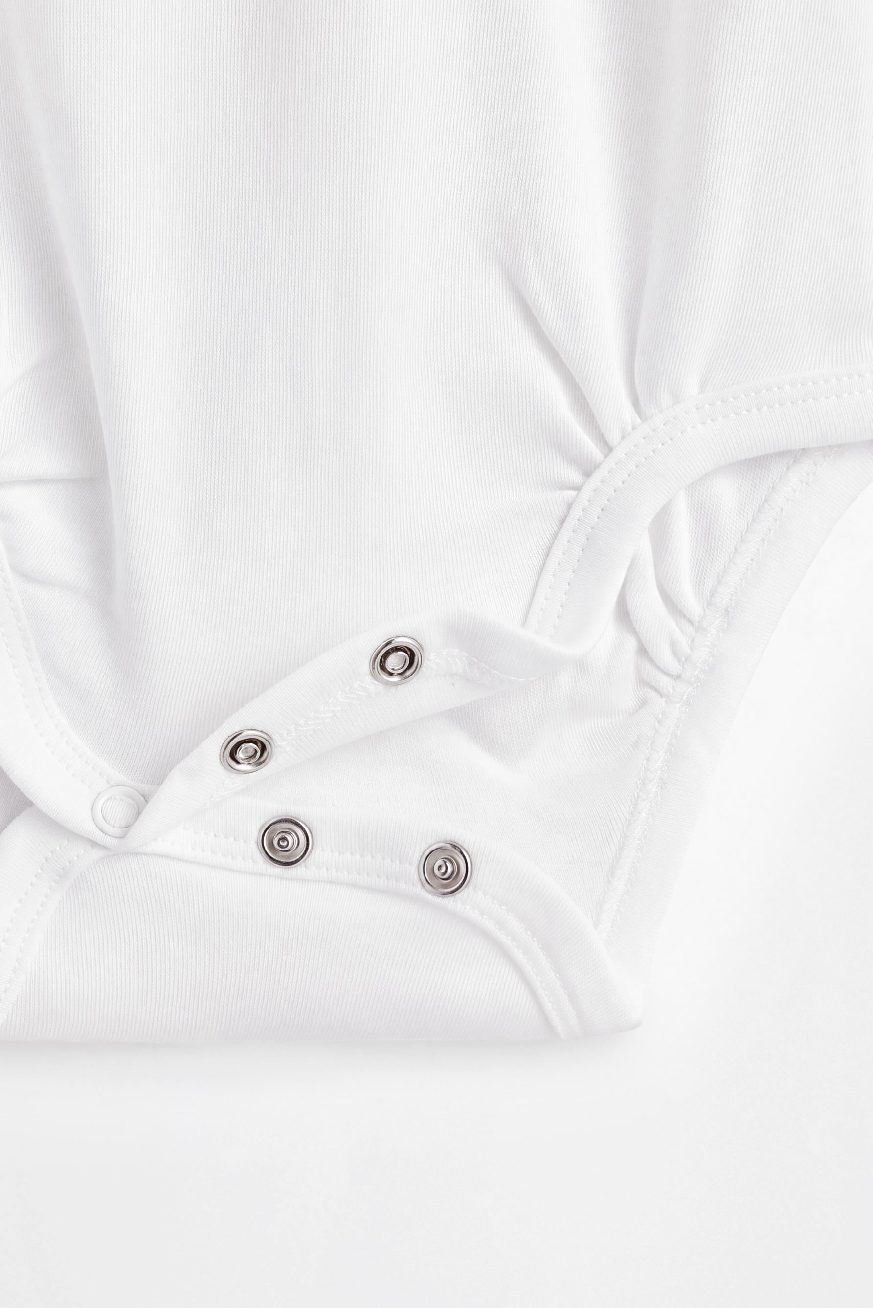 Long sleeve bodysuits (4-pack) — WHITE
